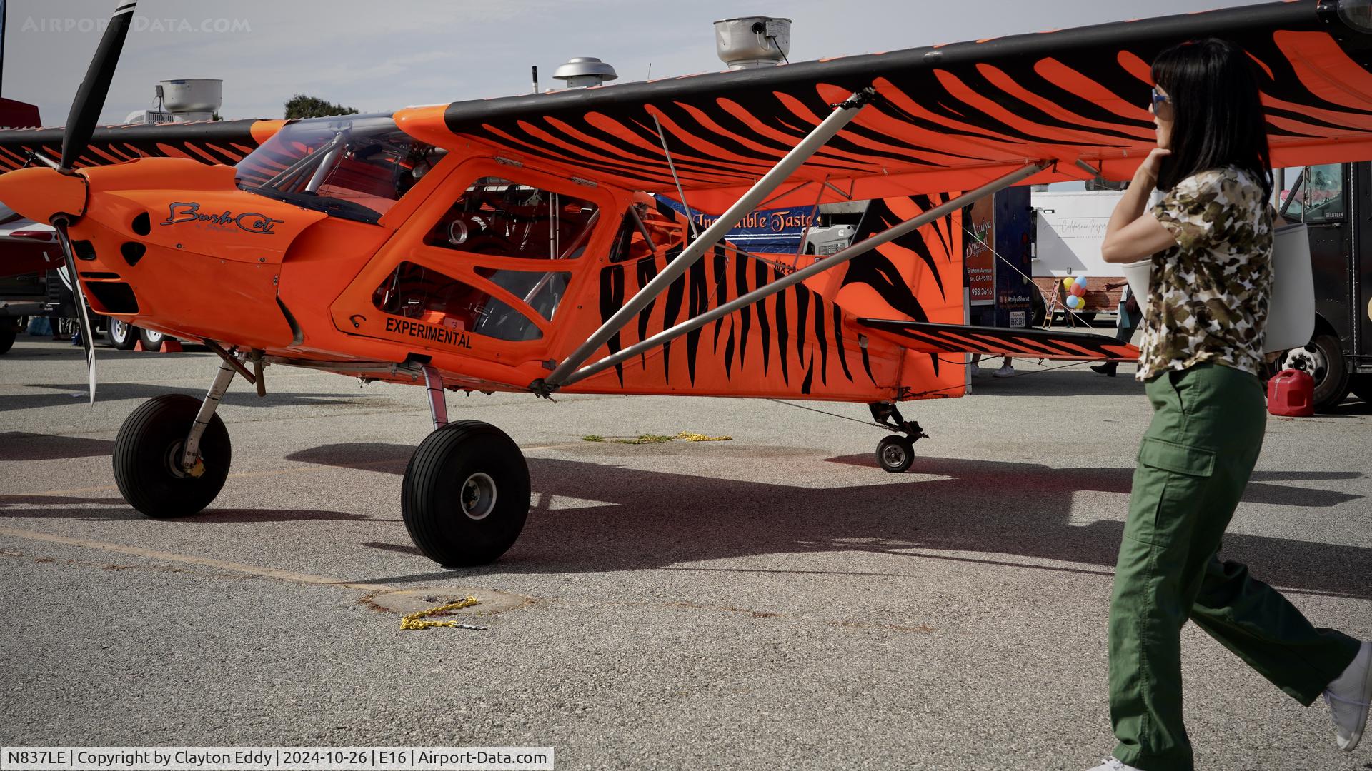 N837LE, 2022 Donald Burns SkyReach BushCat C/N CH224C, San Martin airport in California 2024.