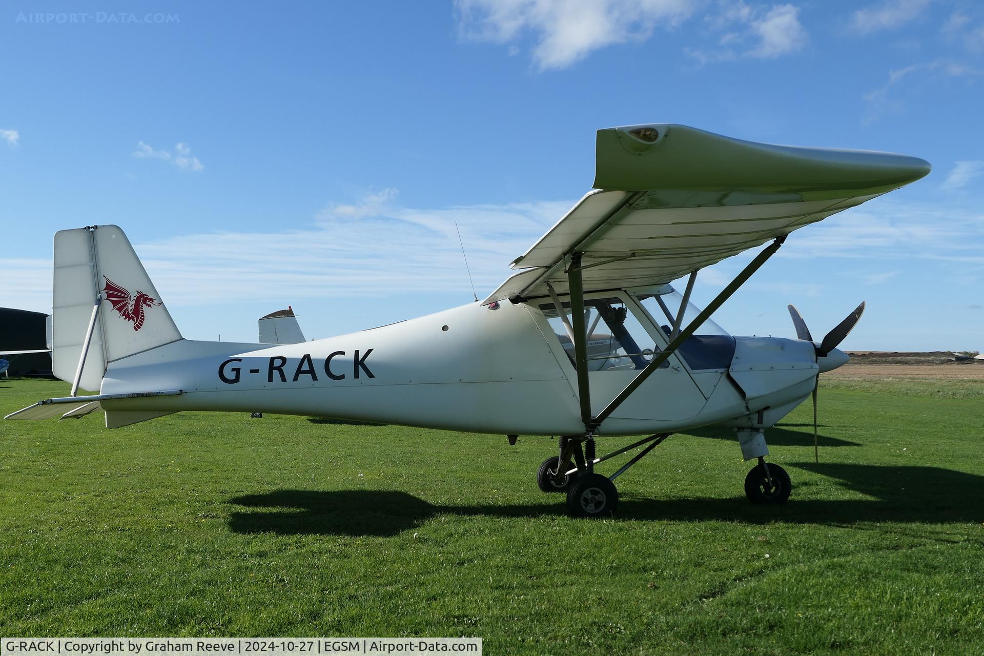 G-RACK, 2008 Comco Ikarus C42 FB100 C/N 0804-6954, Parked at Beccles.