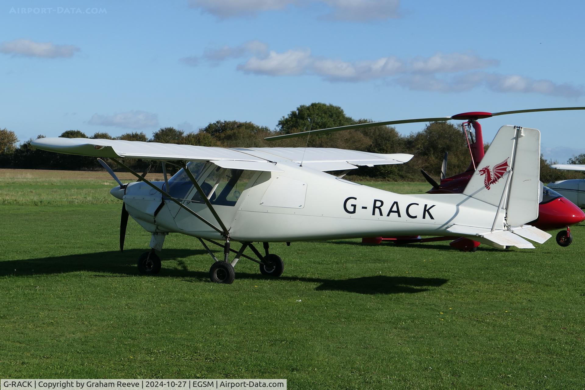 G-RACK, 2008 Comco Ikarus C42 FB100 C/N 0804-6954, Parked at Beccles.