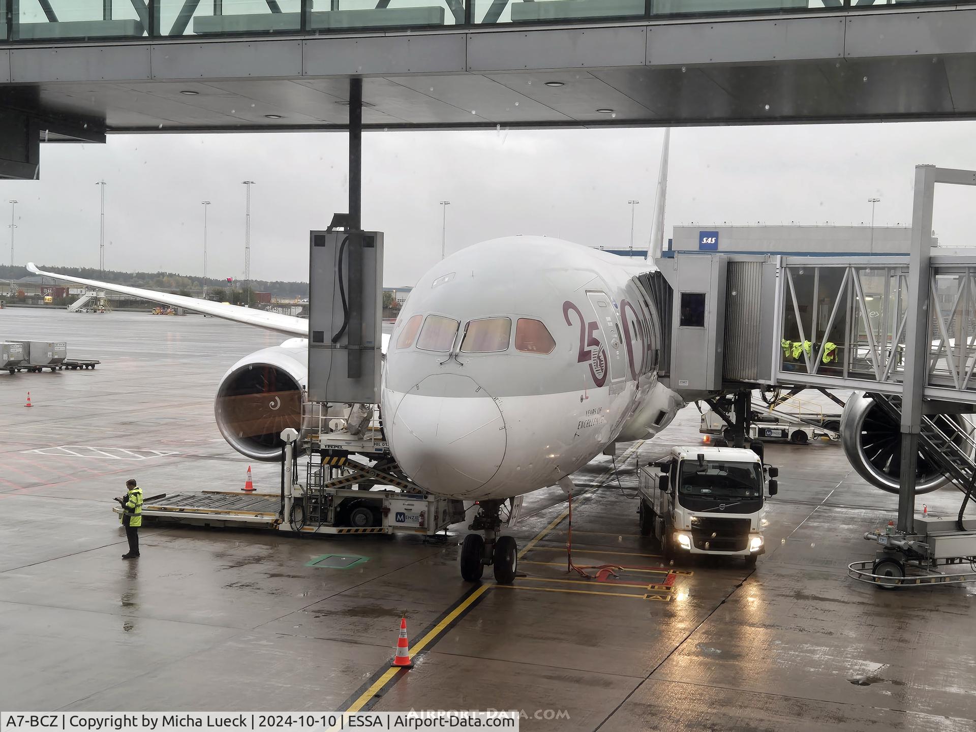 A7-BCZ, 2015 Boeing 787-8 Dreamliner Dreamliner C/N 38344, At Arlanda