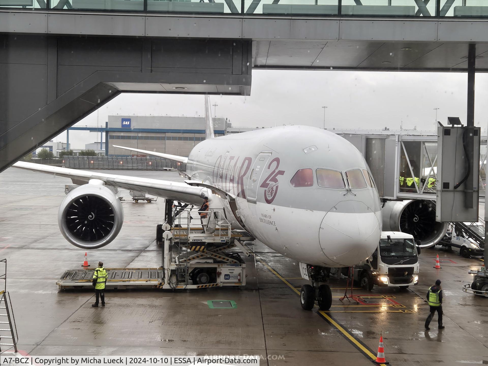 A7-BCZ, 2015 Boeing 787-8 Dreamliner Dreamliner C/N 38344, At Arlanda