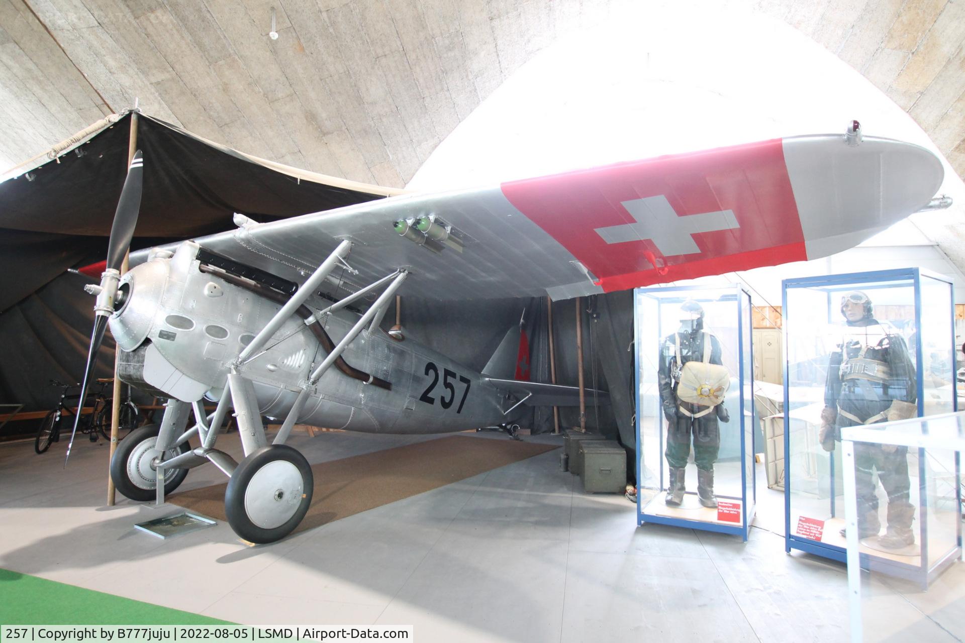 257, Dewoitine D-27 III C/N Not found 257, at Air Force Center Dübendorf