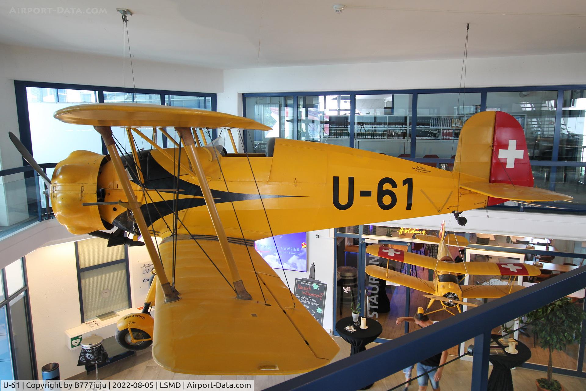U-61, Bucker Bu-133C Jungmeister C/N 8, at Air Force Center Dübendorf