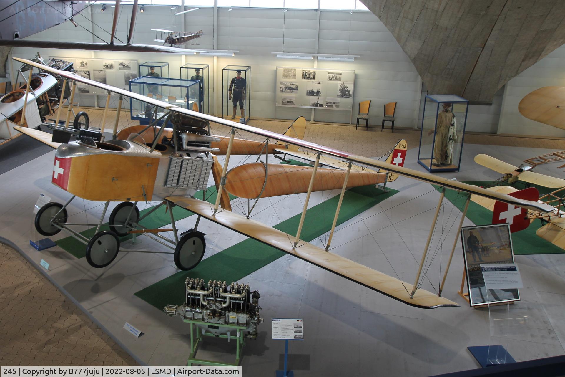 245, Hafeli DH-1 replica C/N Not found 245, at Air Force Center Dübendorf