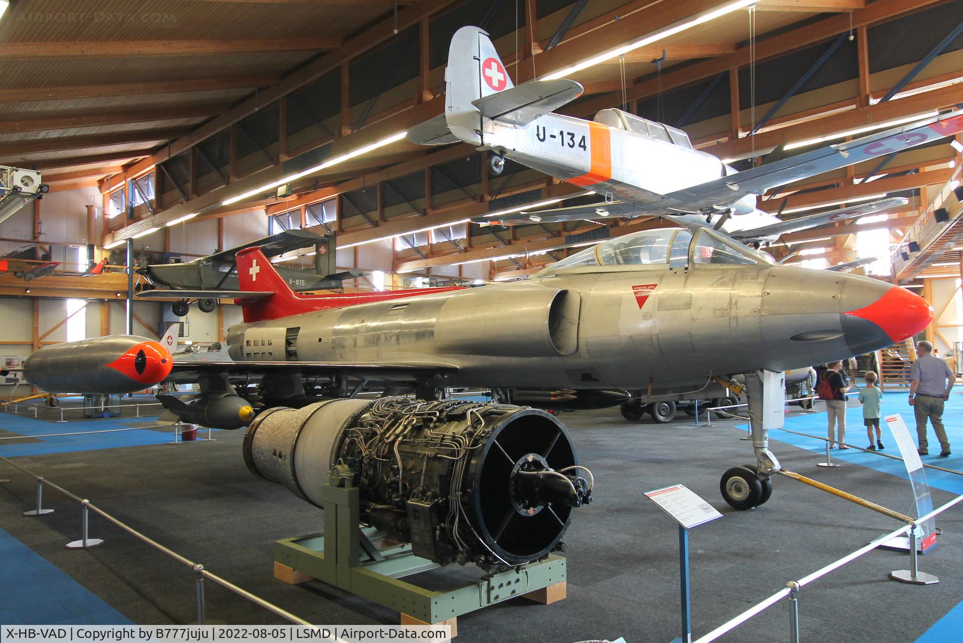 X-HB-VAD, 1955 FFA P-16 MkIII C/N 05, at Air Force Center Dübendorf