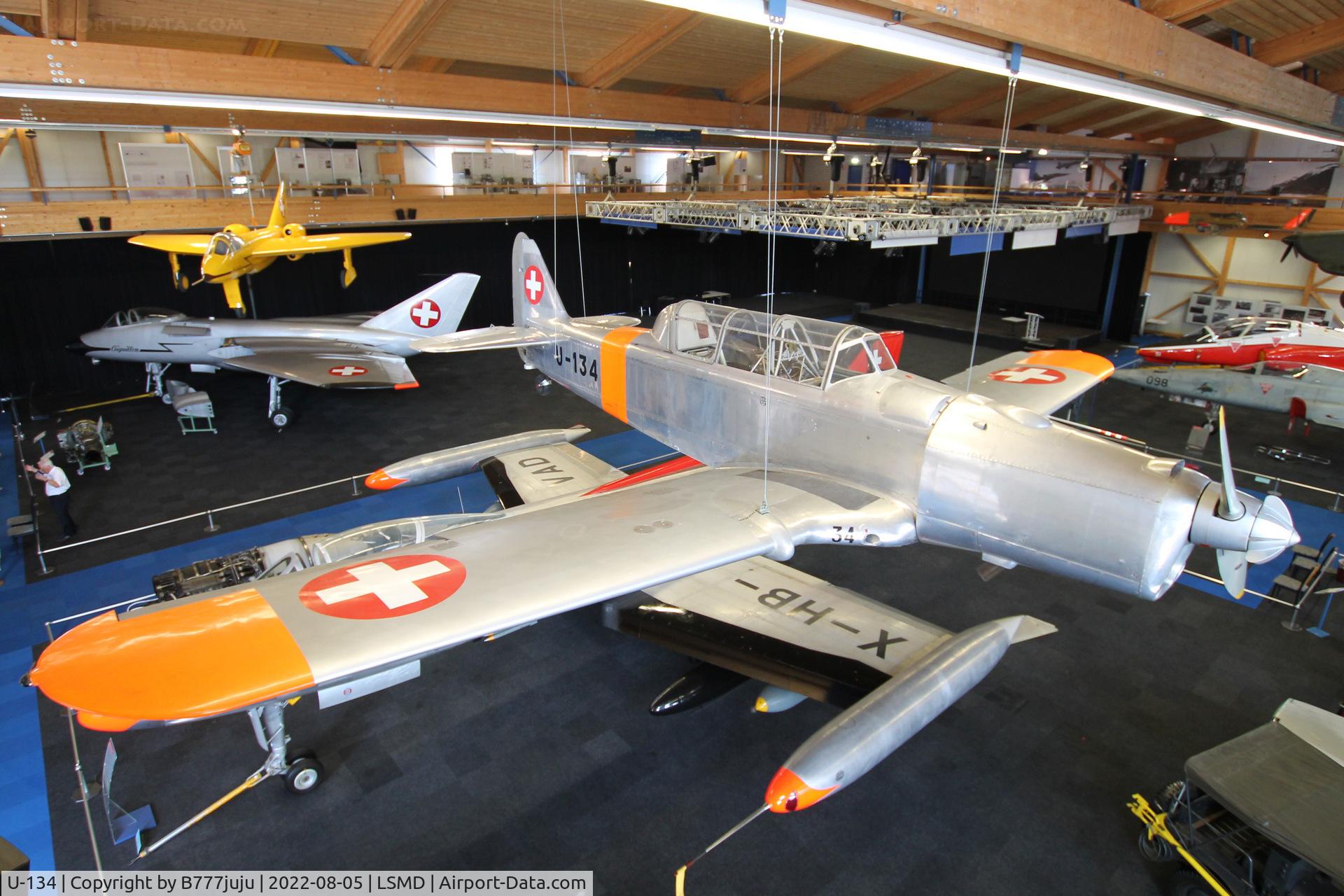U-134, Pilatus P2-05 C/N 51, at Air Force Center Dübendorf