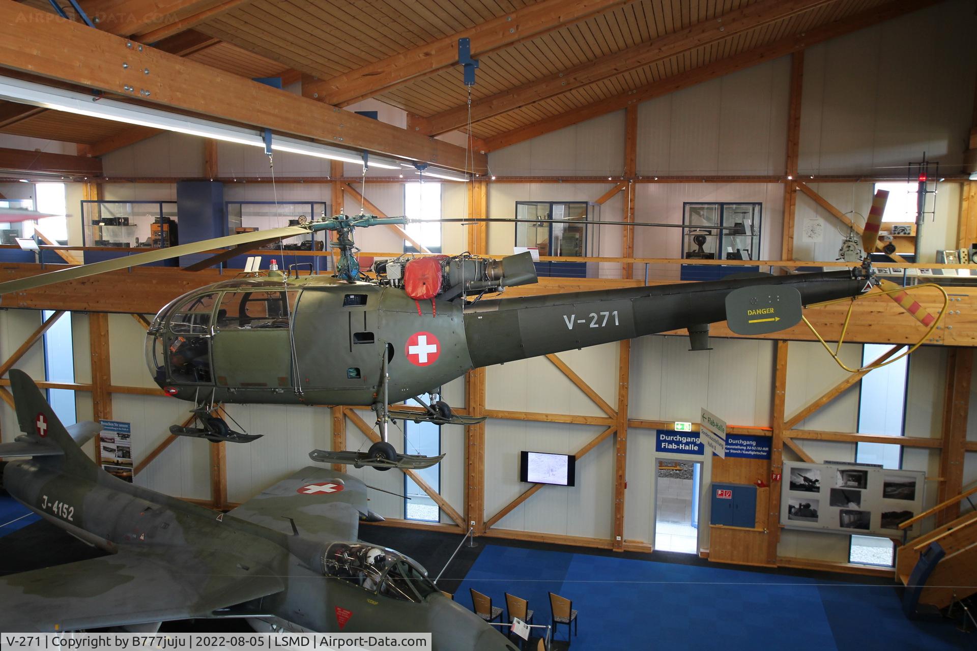 V-271, Aérospatiale SA-316B Alouette III C/N 147/1093, at Air Force Center Dübendorf