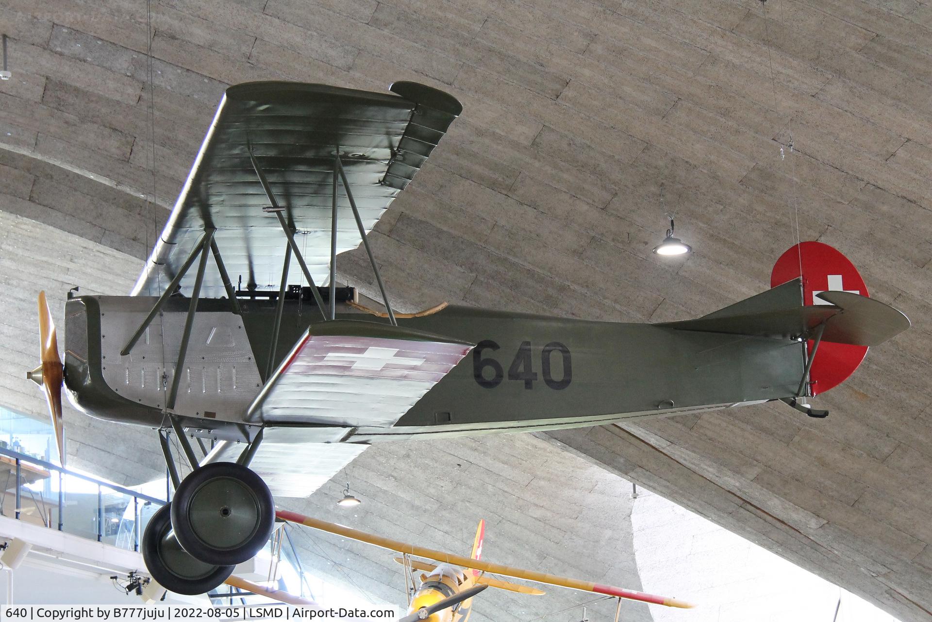 640, 1917 Fokker D-VII C/N Not found 640, at Air Force Center Dübendorf