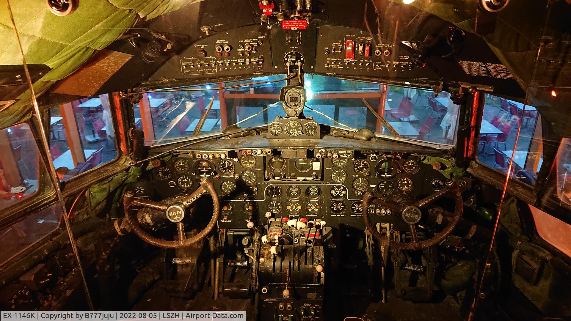 EX-1146K, Ilyushin Il-14T C/N 7343408, at Runway 34