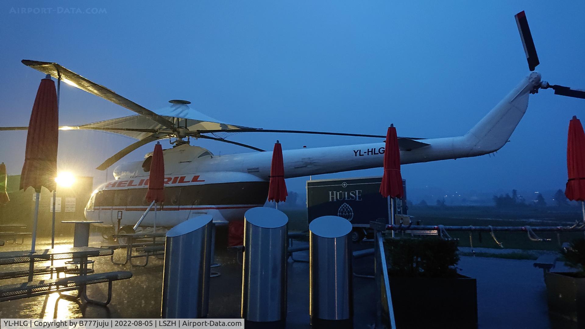 YL-HLG, Mil Mi-8T Hip C/N 0232, use to retaurant Helligrill
give to be YL-HME ??