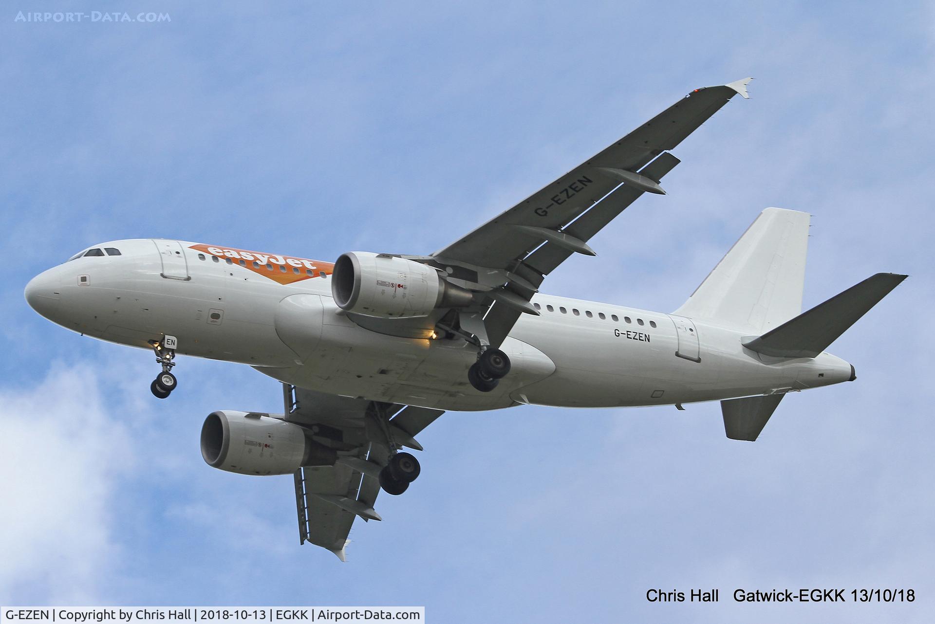 G-EZEN, 2004 Airbus A319-111 C/N 2245, Gatwick