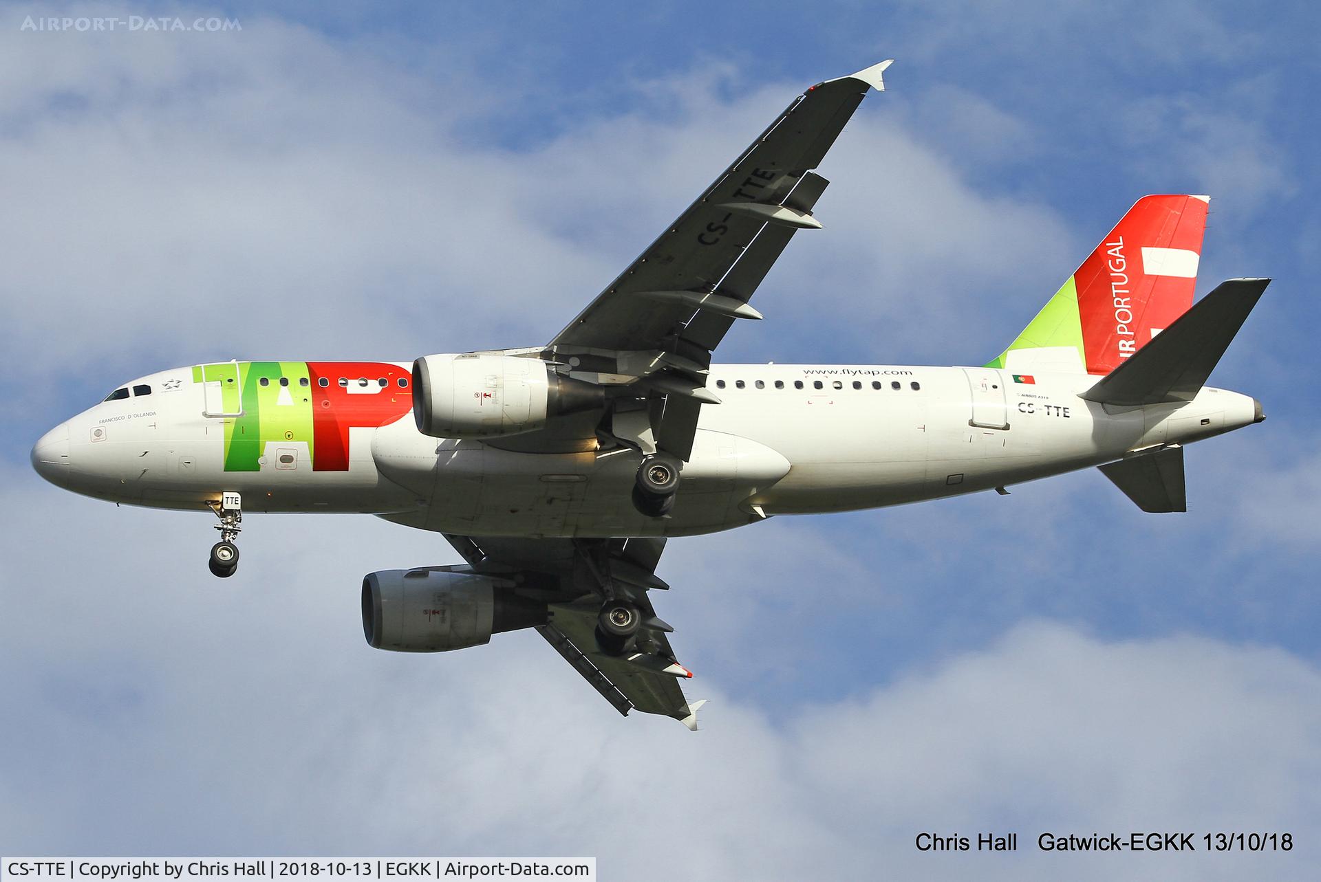 CS-TTE, 1998 Airbus A319-111 C/N 821, Gatwick