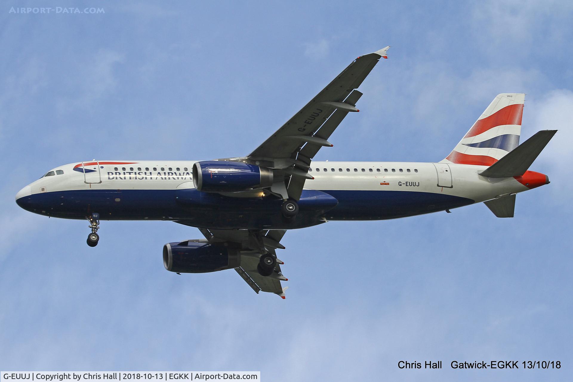 G-EUUJ, 2002 Airbus A320-232 C/N 1883, Gatwick