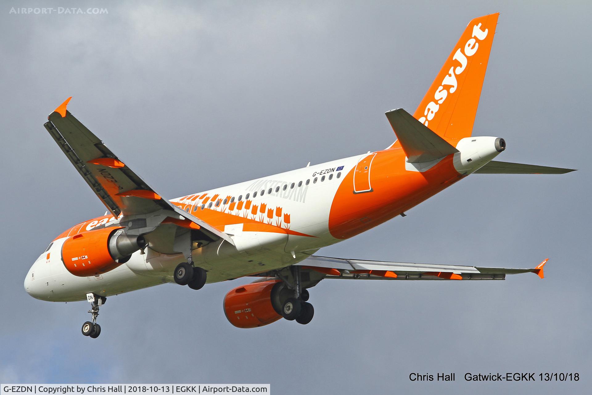 G-EZDN, 2008 Airbus A319-111 C/N 3569, Gatwick