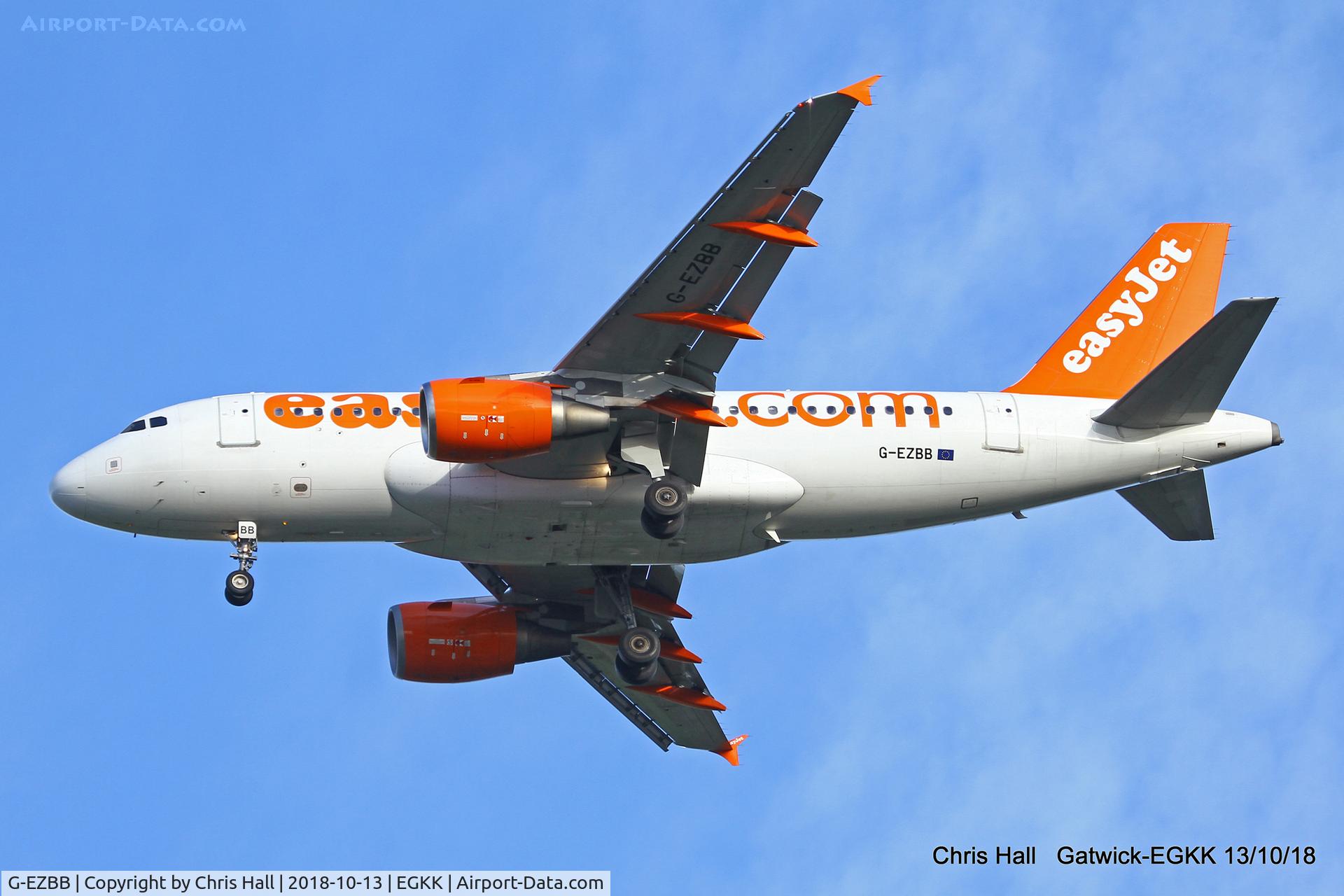 G-EZBB, 2006 Airbus A319-111 C/N 2854, Gatwick