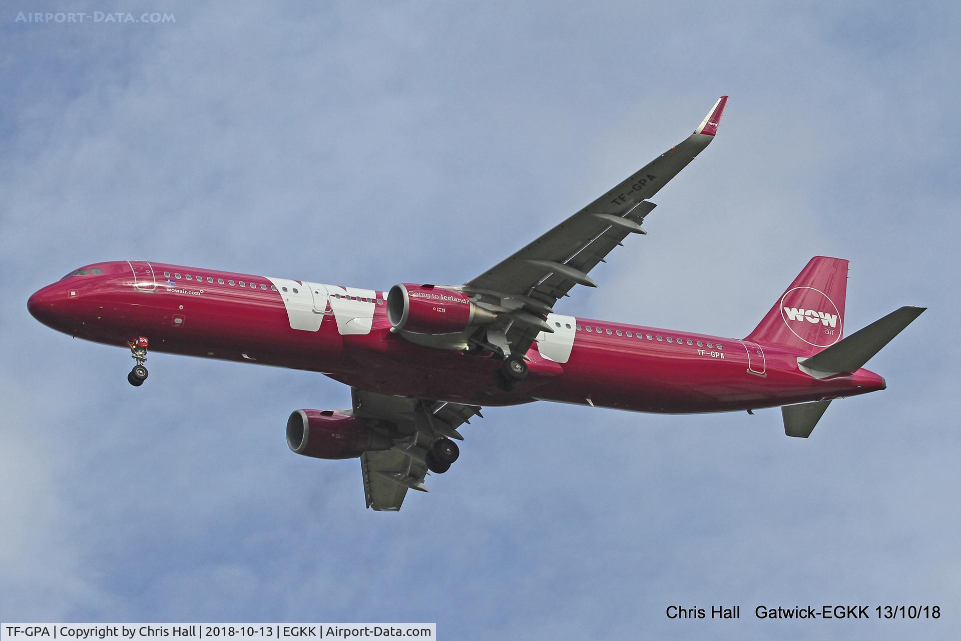 TF-GPA, 2016 Airbus A321-211 C/N 7237, Gatwick