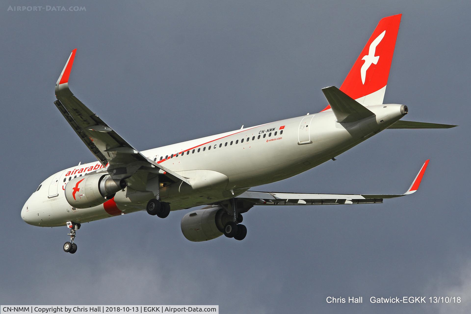CN-NMM, 2016 Airbus A320-214 C/N 7096, Gatwick
