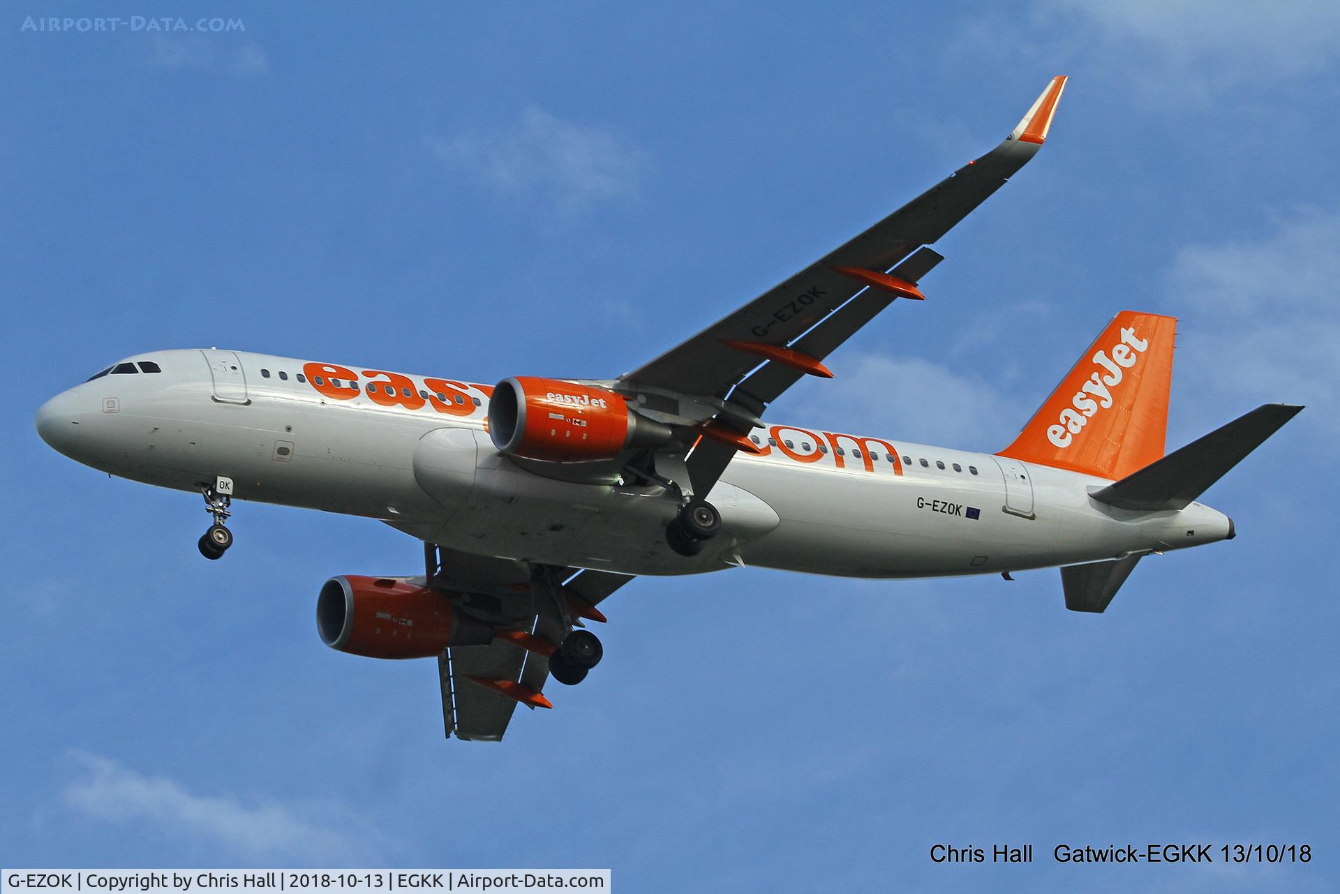 G-EZOK, 2015 Airbus A320-214 C/N 6568, Gatwick