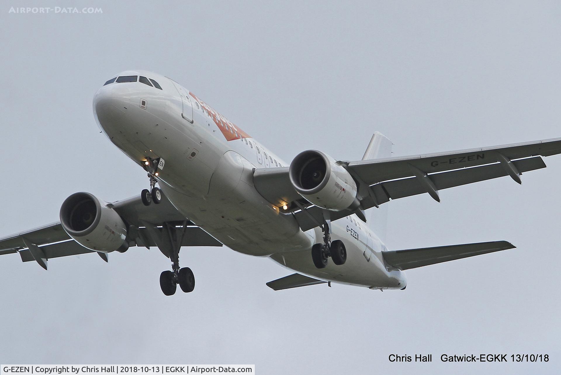 G-EZEN, 2004 Airbus A319-111 C/N 2245, Gatwick