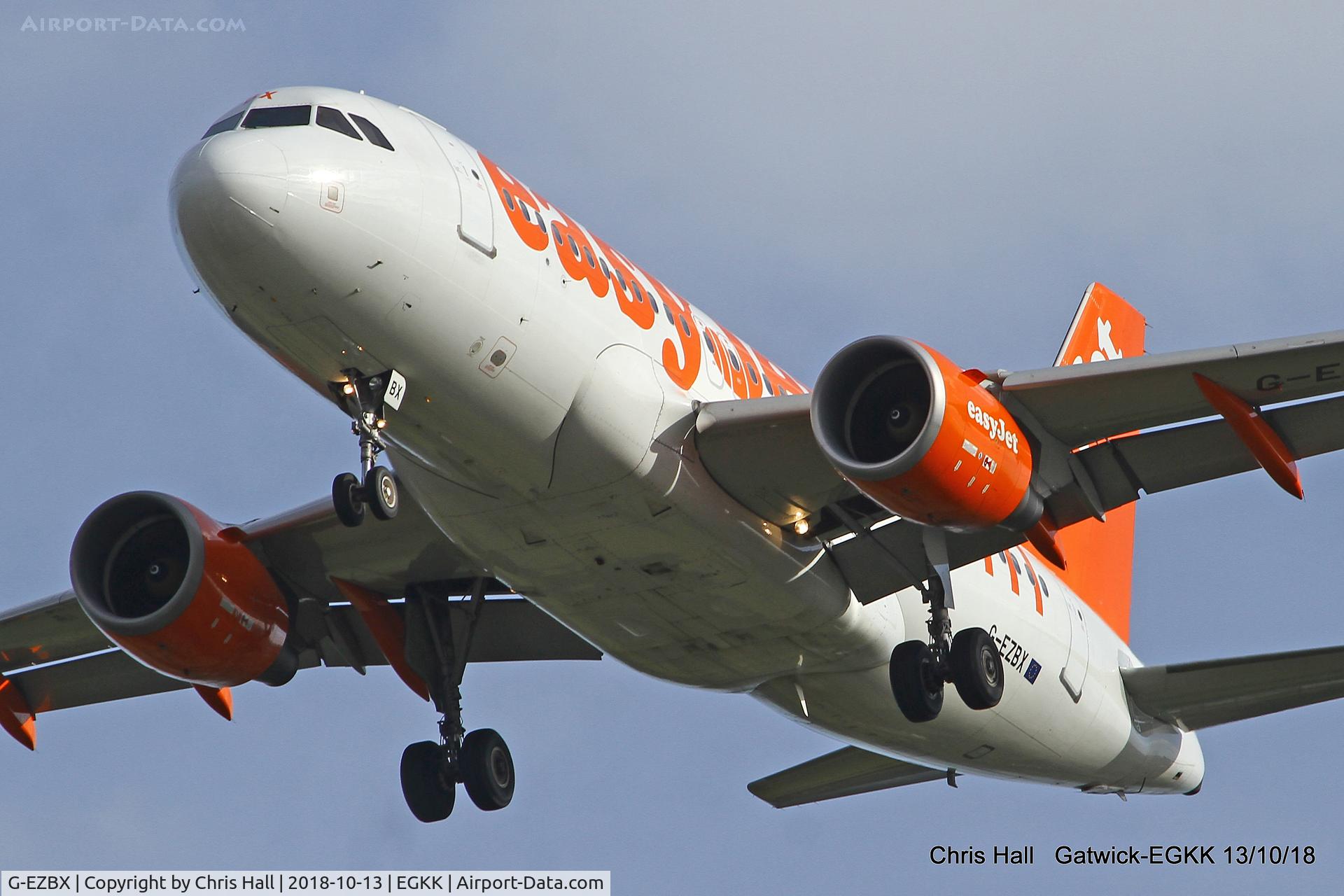 G-EZBX, 2007 Airbus A319-111 C/N 3137, Gatwick