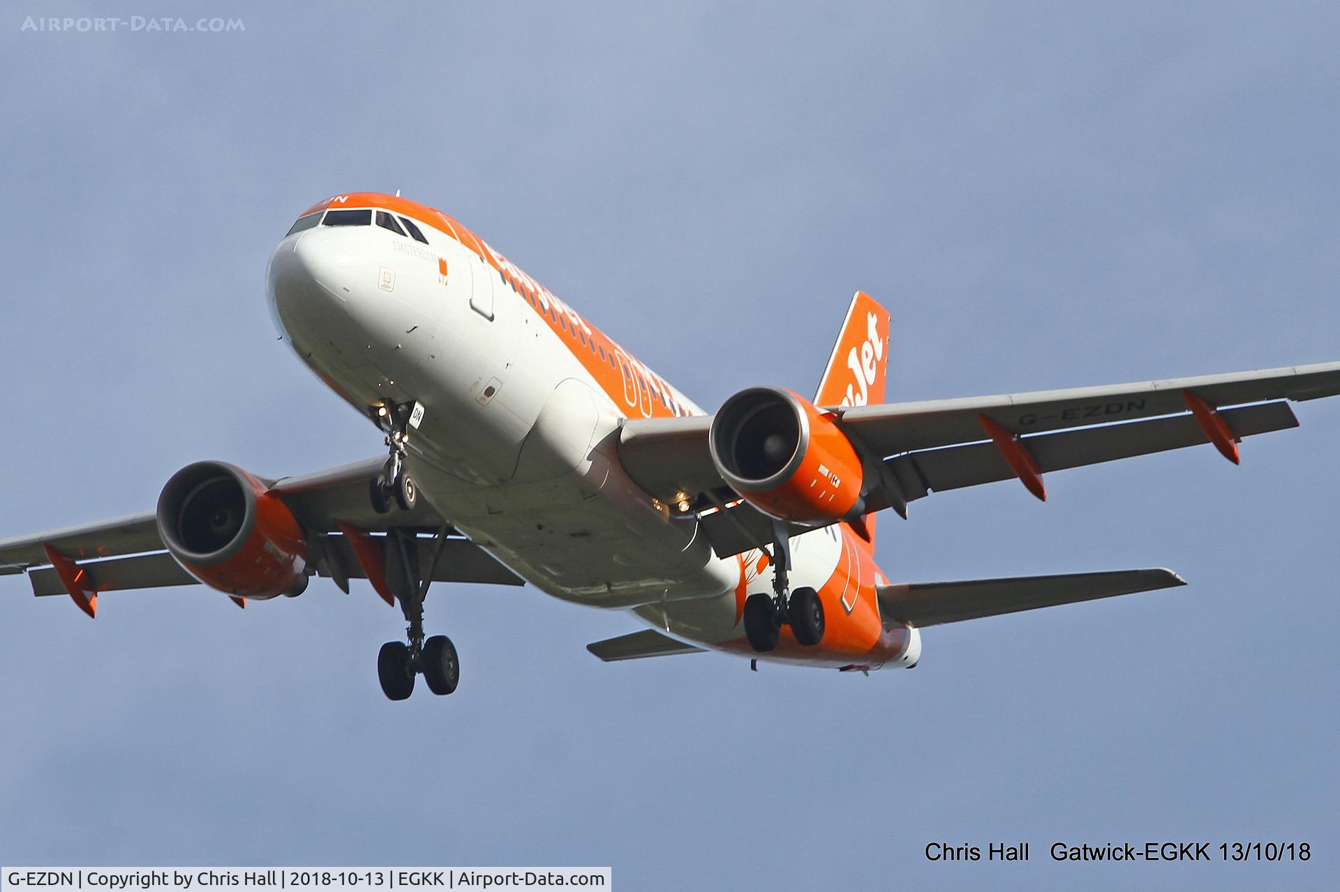 G-EZDN, 2008 Airbus A319-111 C/N 3569, Gatwick