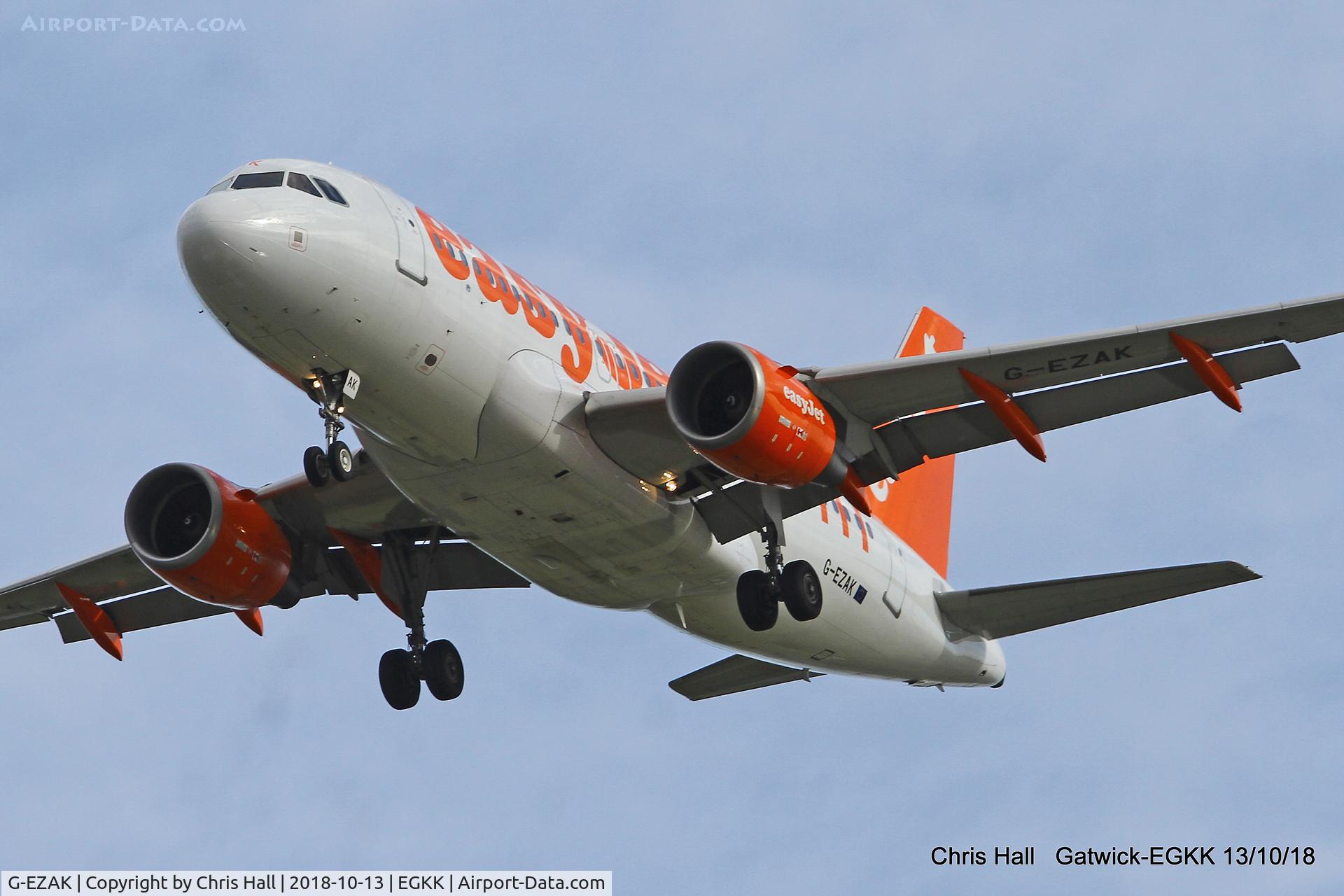 G-EZAK, 2006 Airbus A319-111 C/N 2744, Gatwick