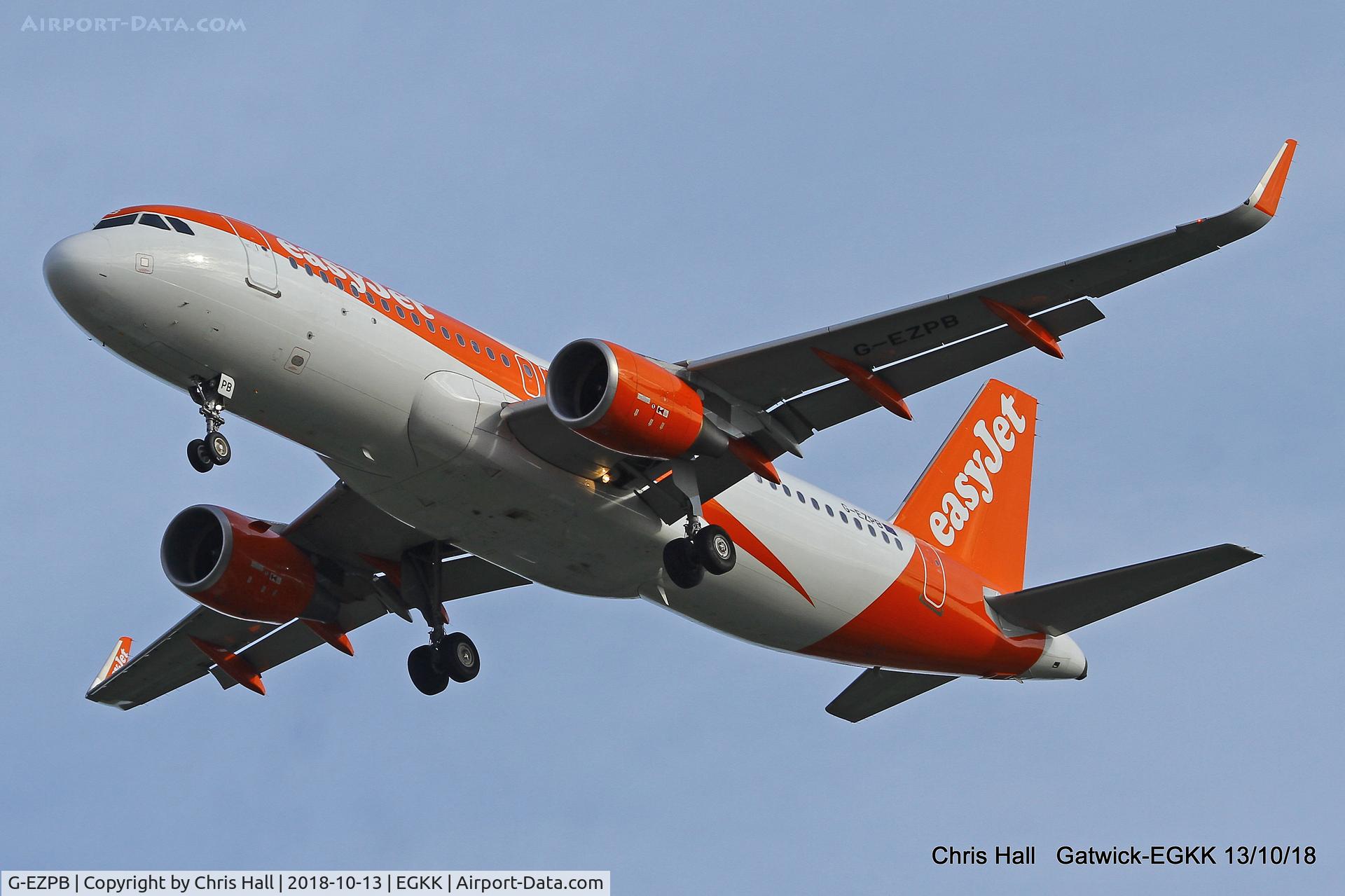G-EZPB, 2015 Airbus A320-214 C/N 6977, Gatwick
