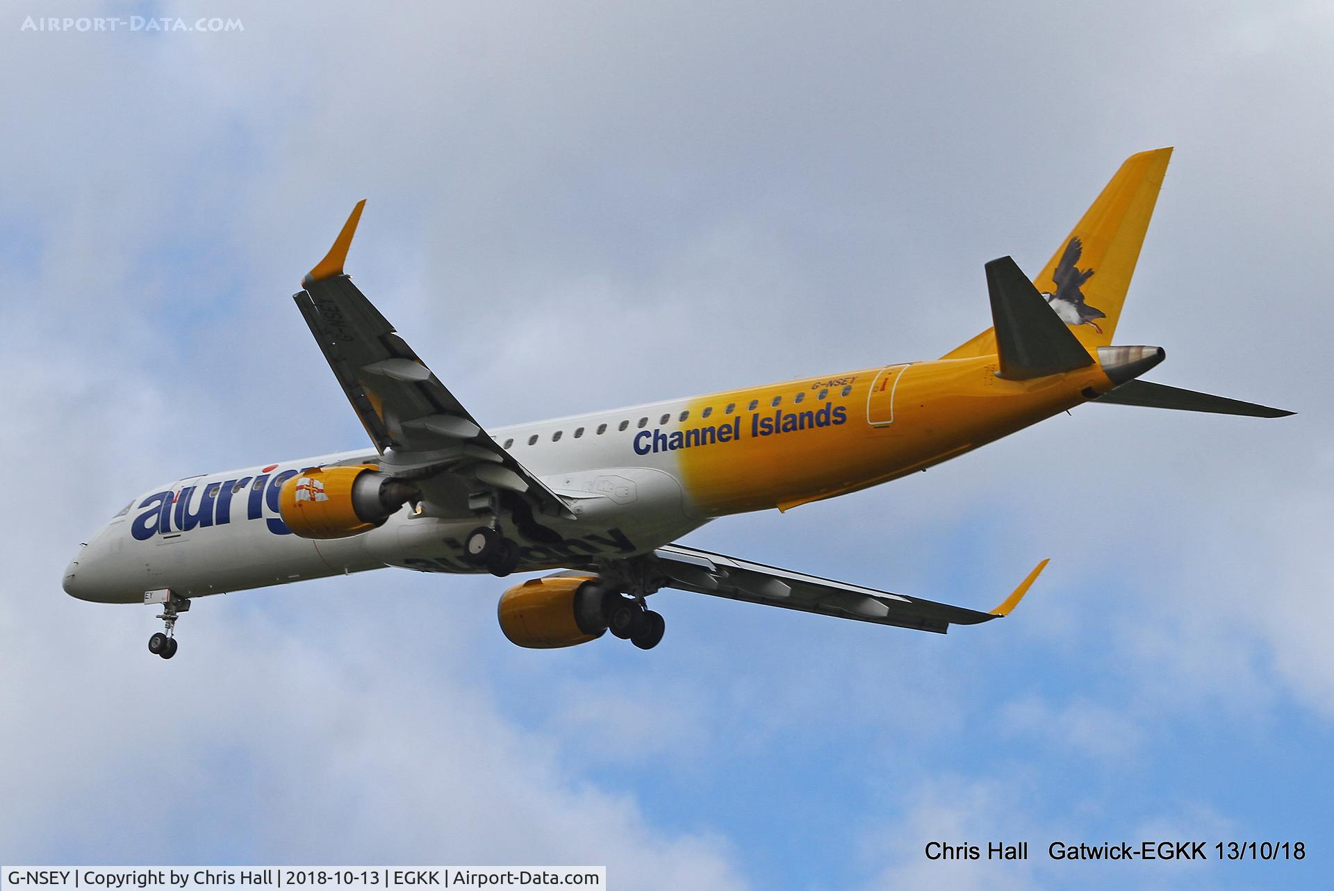 G-NSEY, 2014 Embraer 195STD (ERJ-190-200STD) C/N 19000671, Gatwick