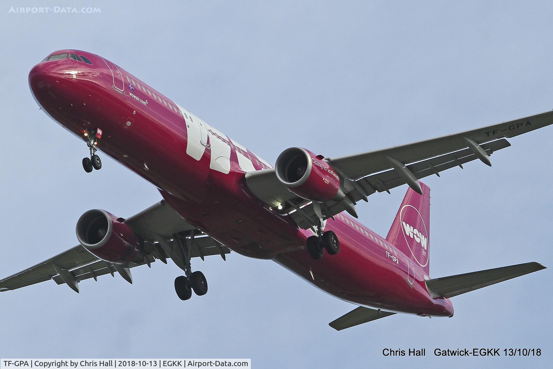 TF-GPA, 2016 Airbus A321-211 C/N 7237, Gatwick