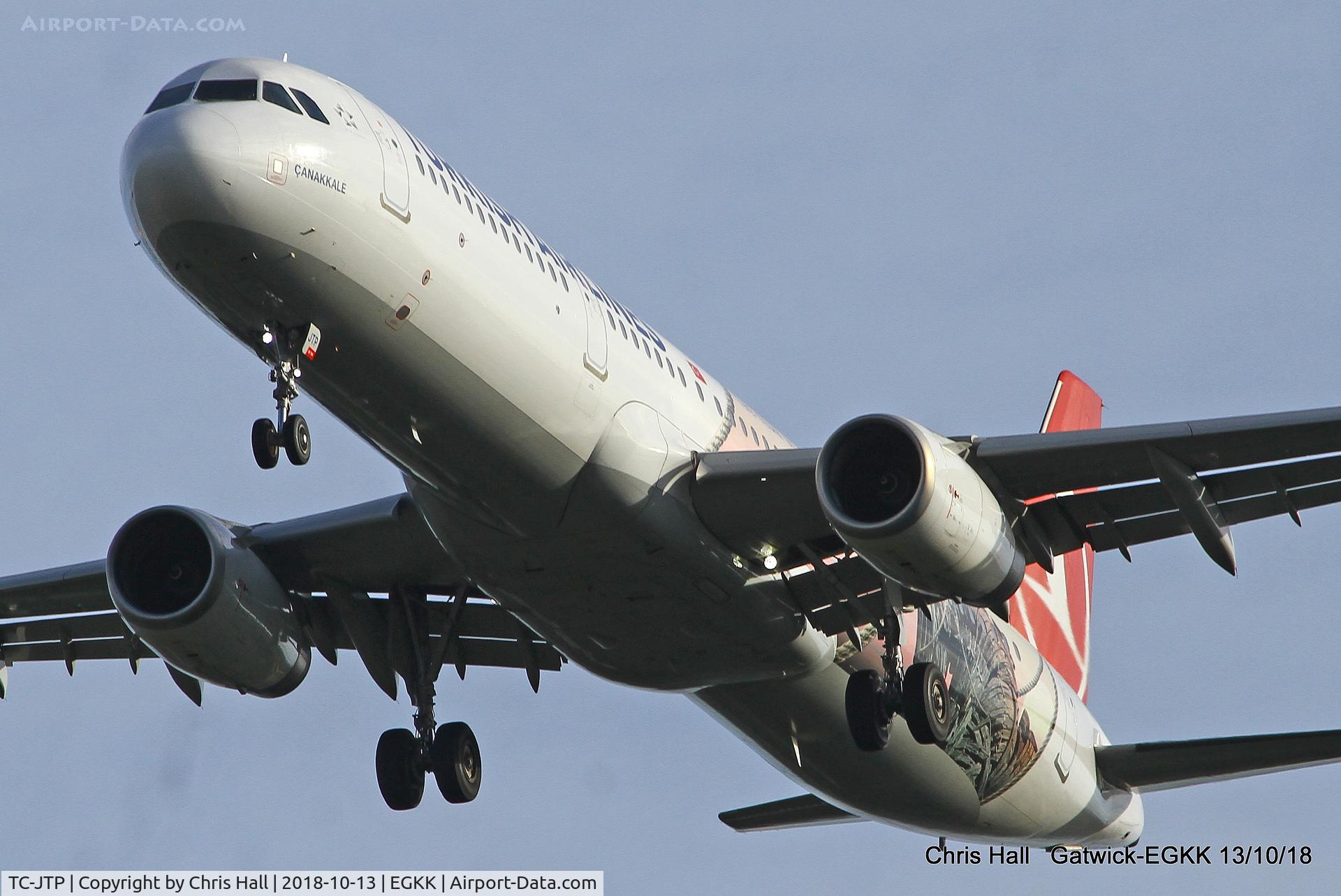 TC-JTP, 2017 Airbus A321-231 C/N 7516, Gatwick