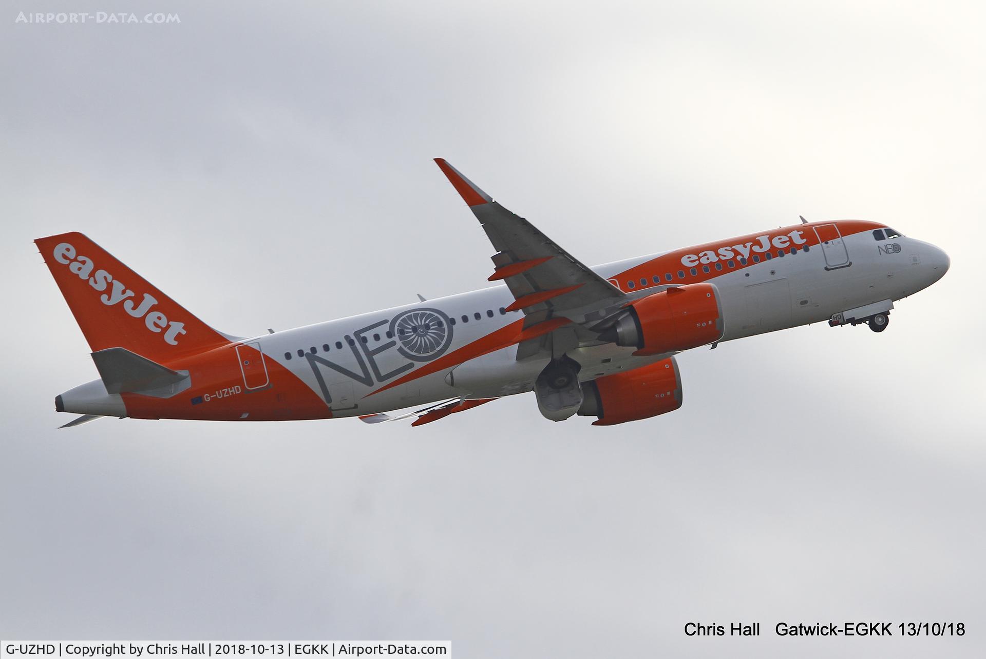 G-UZHD, 2017 Airbus A320-251NEO C/N 7841, Gatwick