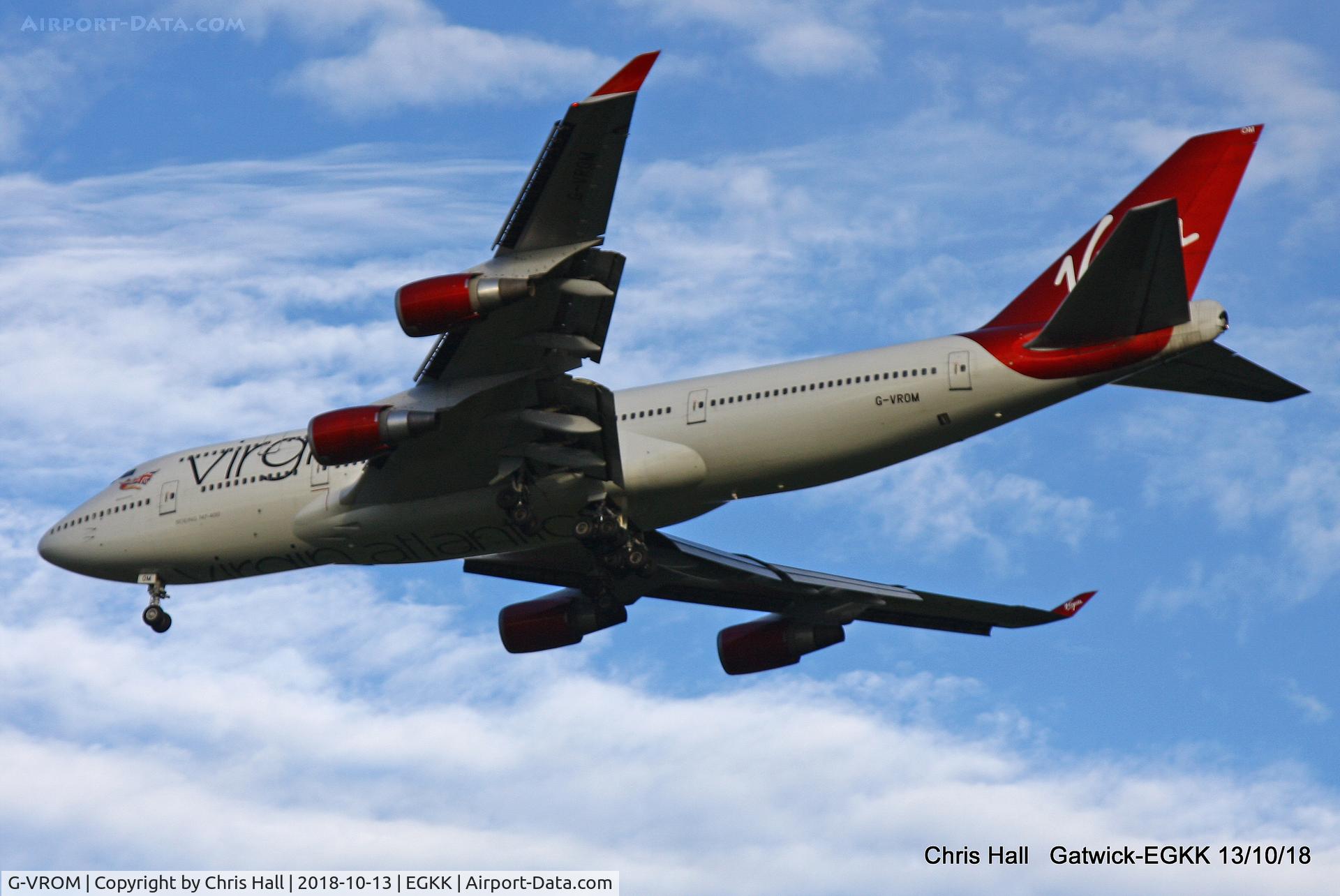 G-VROM, 2001 Boeing 747-443 C/N 32339, Gatwick