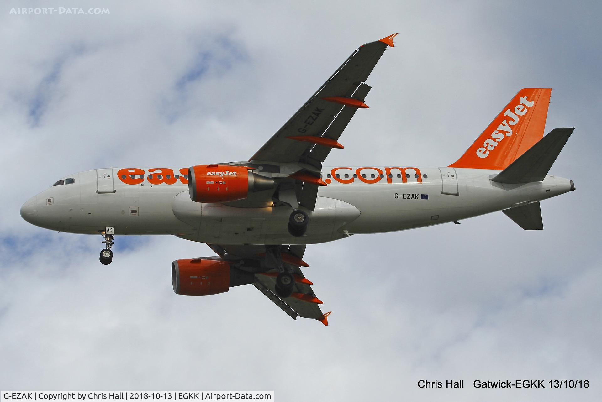 G-EZAK, 2006 Airbus A319-111 C/N 2744, Gatwick