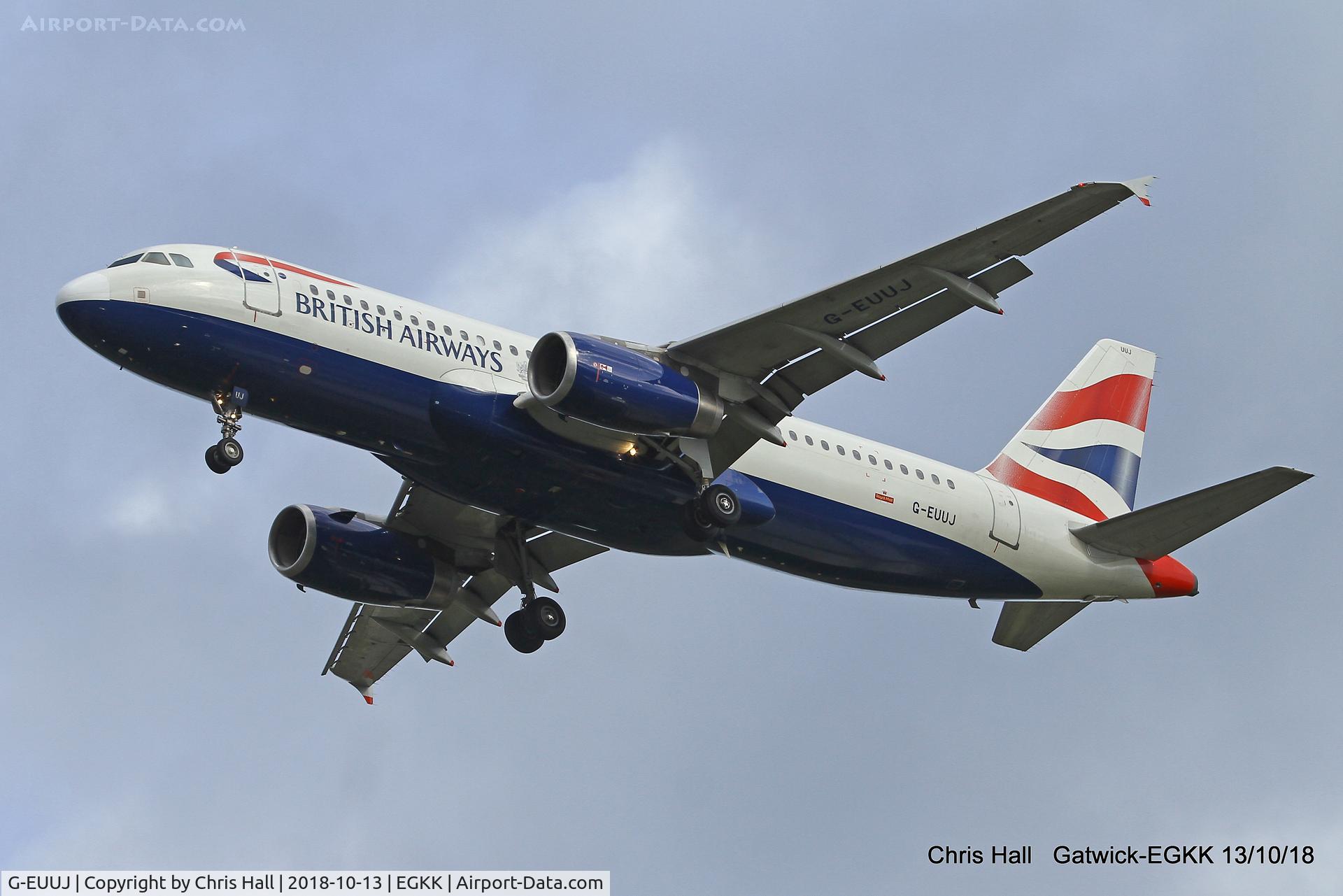 G-EUUJ, 2002 Airbus A320-232 C/N 1883, Gatwick