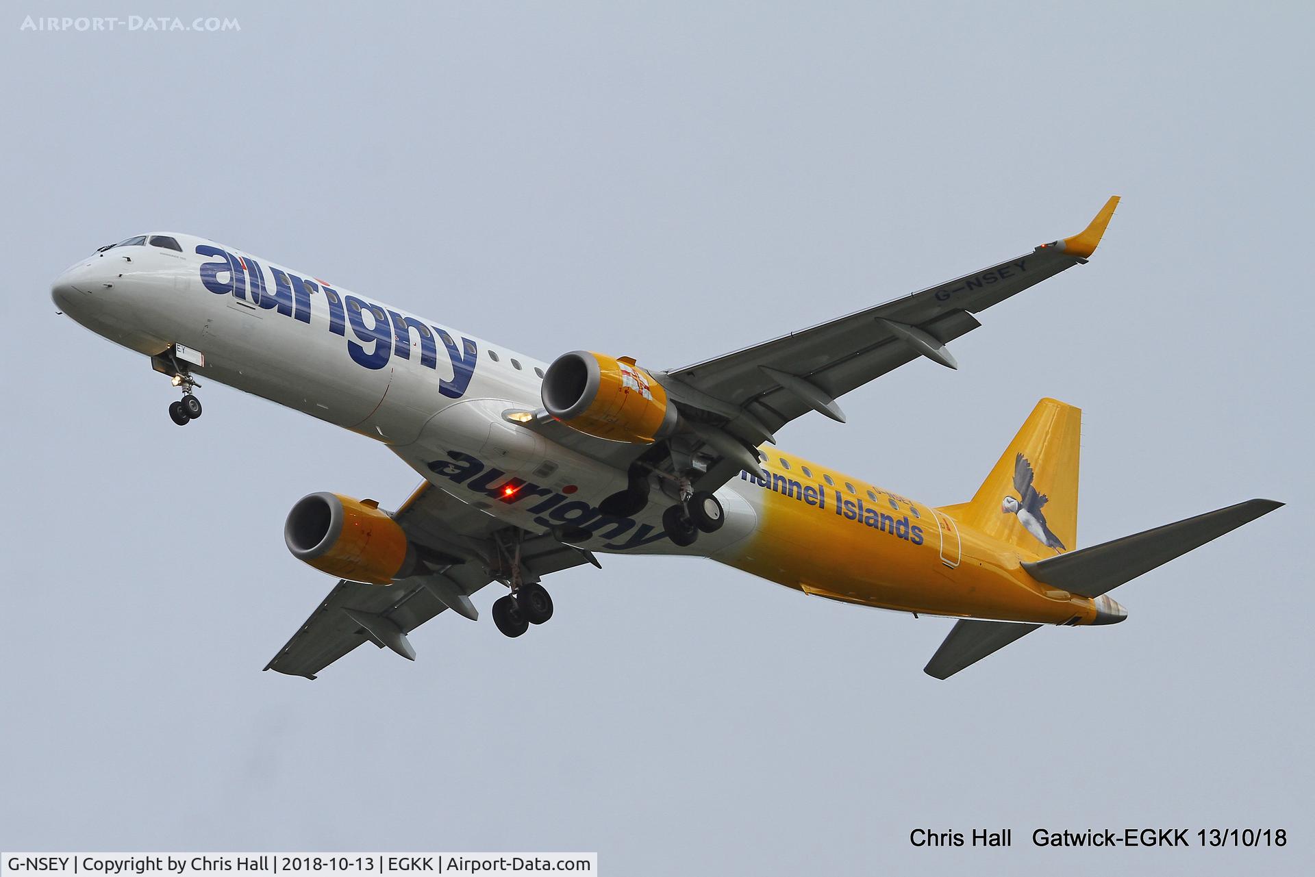 G-NSEY, 2014 Embraer 195STD (ERJ-190-200STD) C/N 19000671, Gatwick