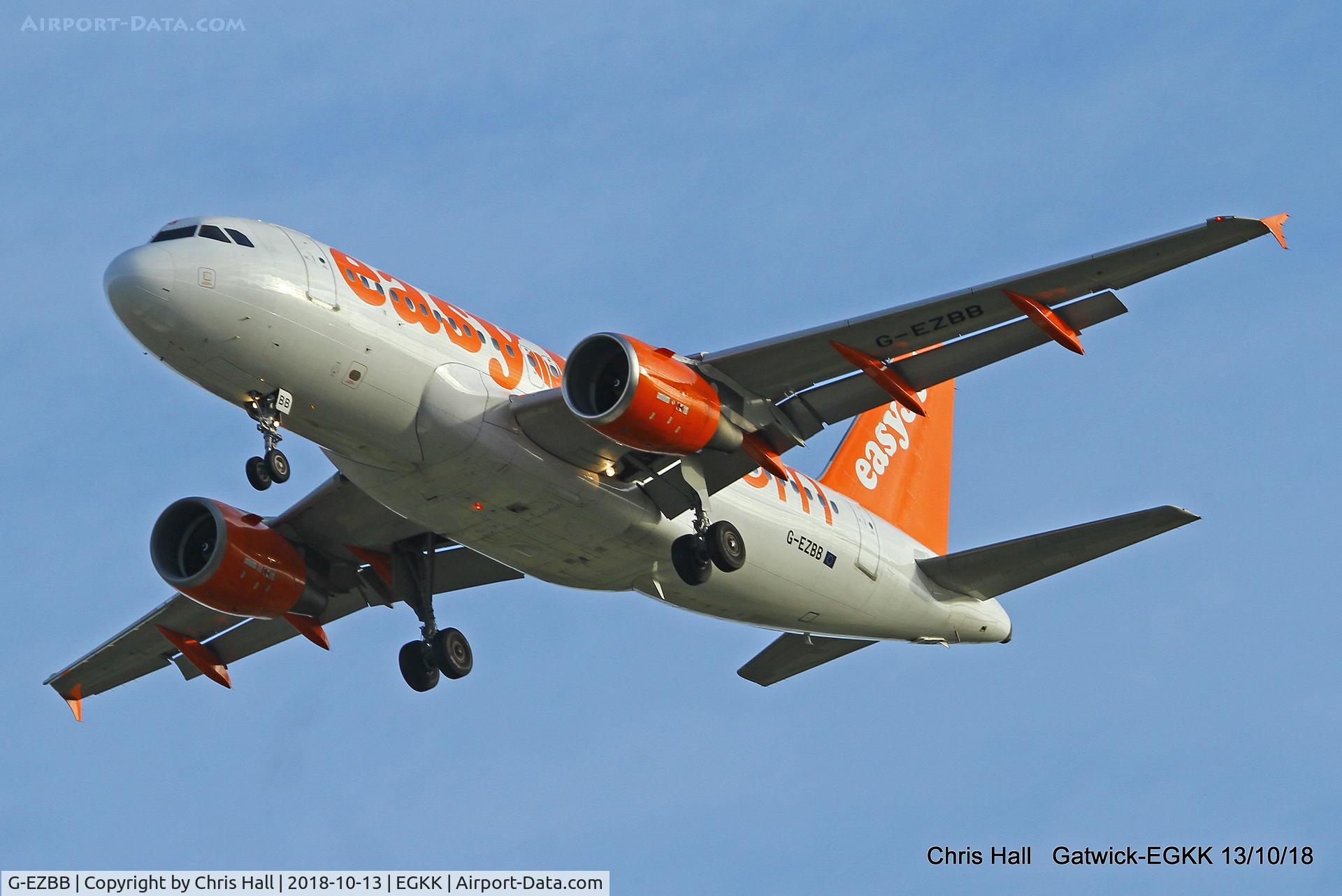 G-EZBB, 2006 Airbus A319-111 C/N 2854, Gatwick