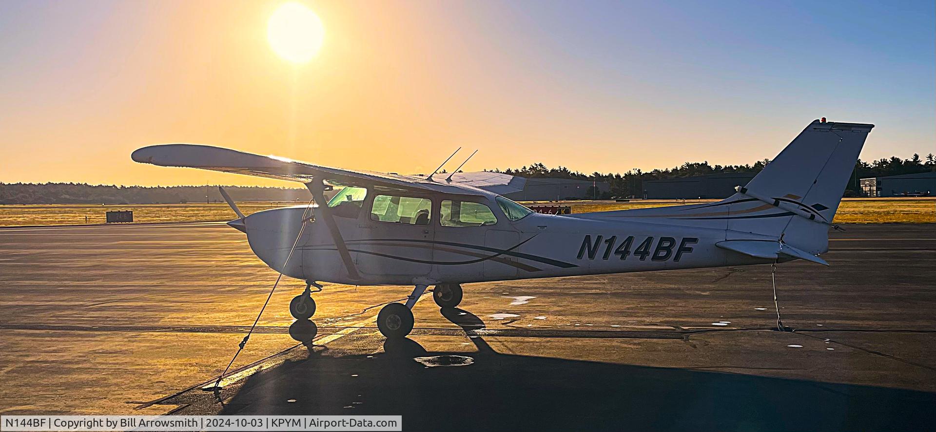 N144BF, 1974 Cessna 172M C/N 17264101, N144BF at sunrise in Plymouth, MA.
Alpha One Flight School