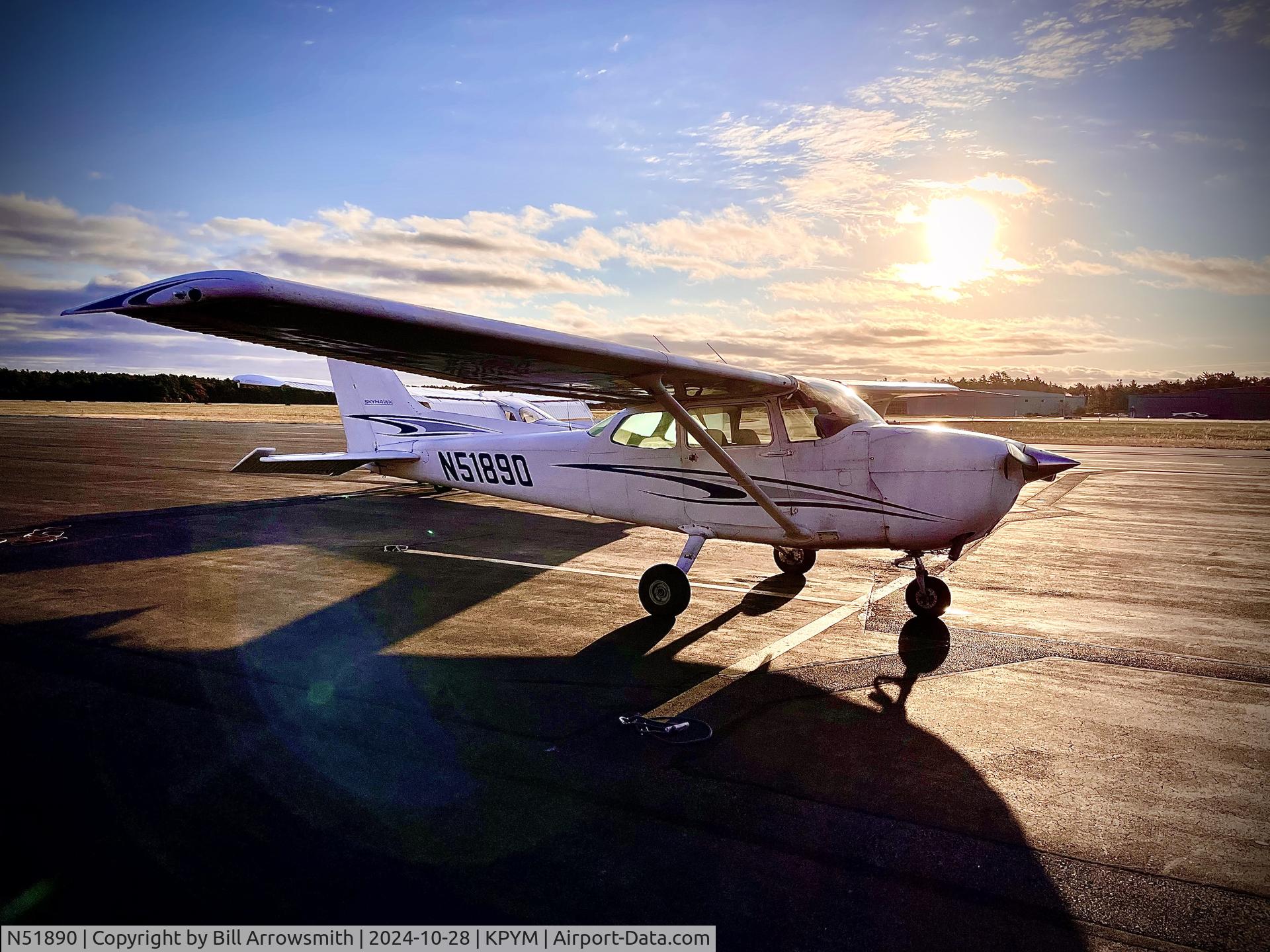 N51890, 1980 Cessna 172P C/N 17274375, N51890 at Plymouth Airport, MA
