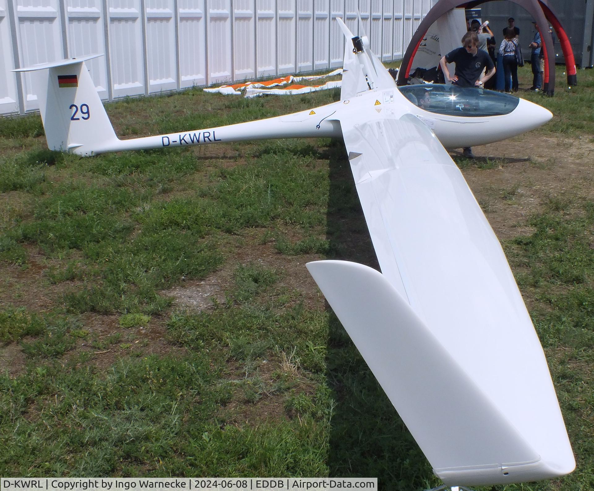 D-KWRL, Schleicher ASW-28-18E C/N 28745, Flugwissenschaftliche Vereinigung Aachen FVA-29 (Schleicher ASW-28-18E with experimental electric motor) at ILA 2024, Berlin