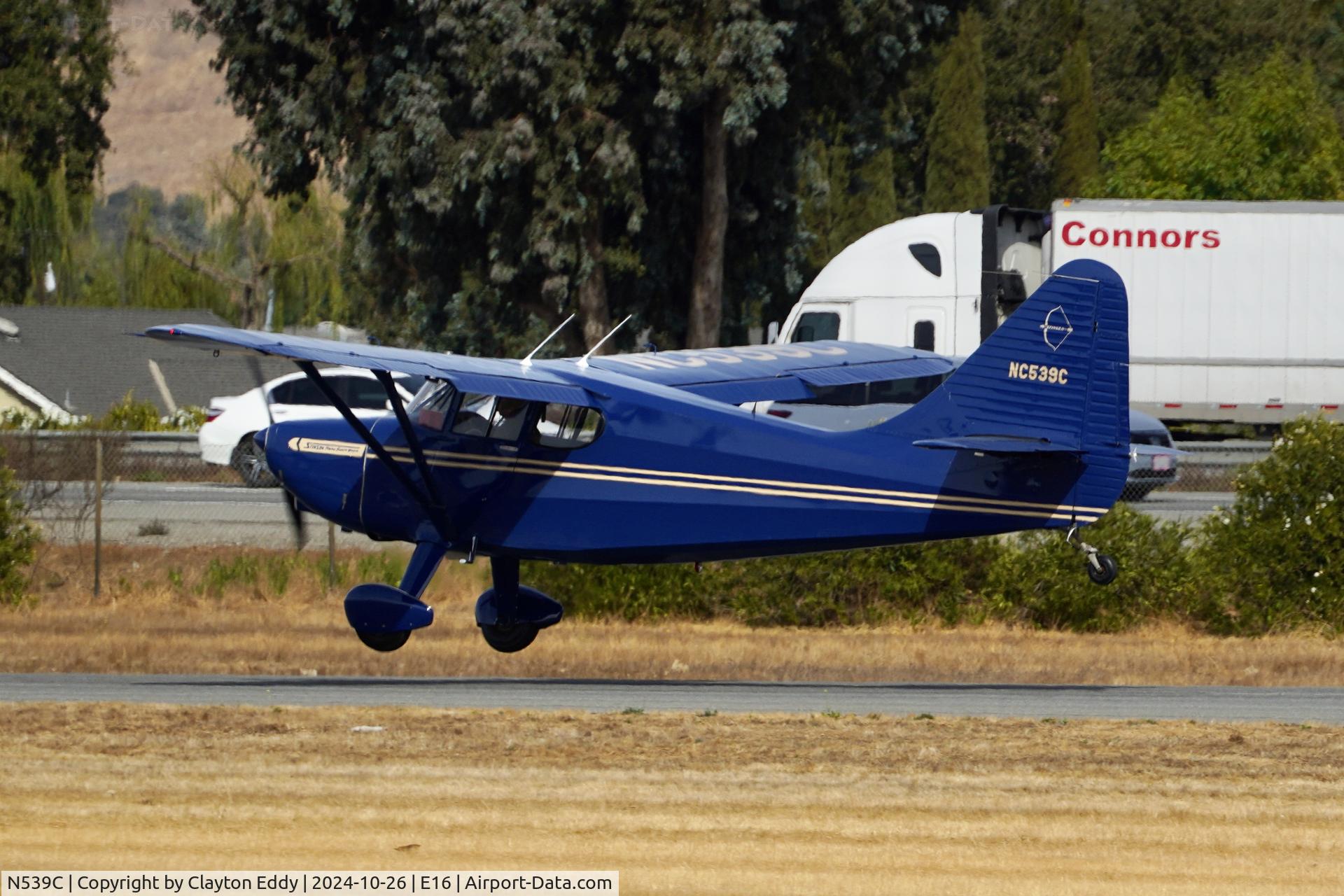 N539C, 1947 Stinson 108-3 Voyager C/N 108-3539, San Martin airport in California 2024.
