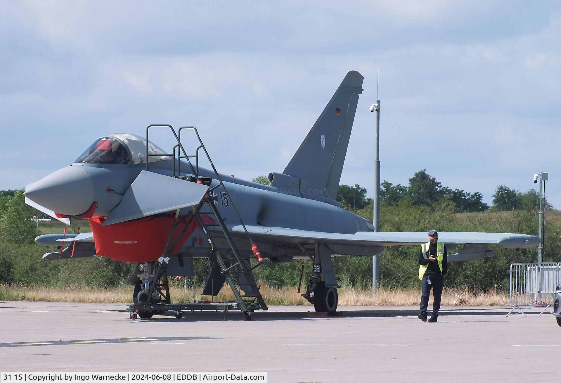 31 15, Eurofighter EF-2000 Typhoon S C/N AS008, Eurofighter EF2000 of the Luftwaffe (German Air Force) at ILA 2024, Berlin