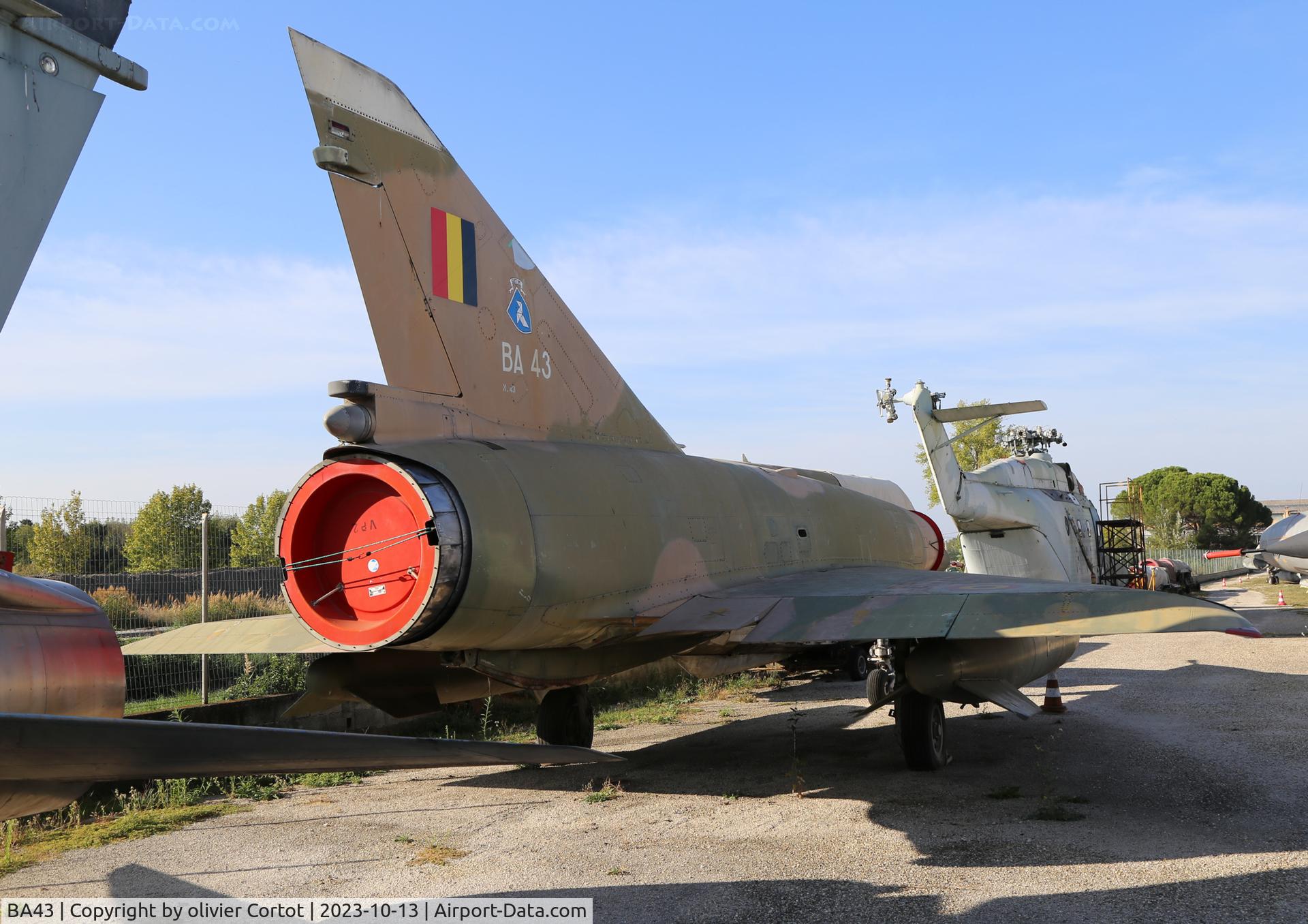 BA43, SABCA Mirage 5BA C/N 43, Orange museum