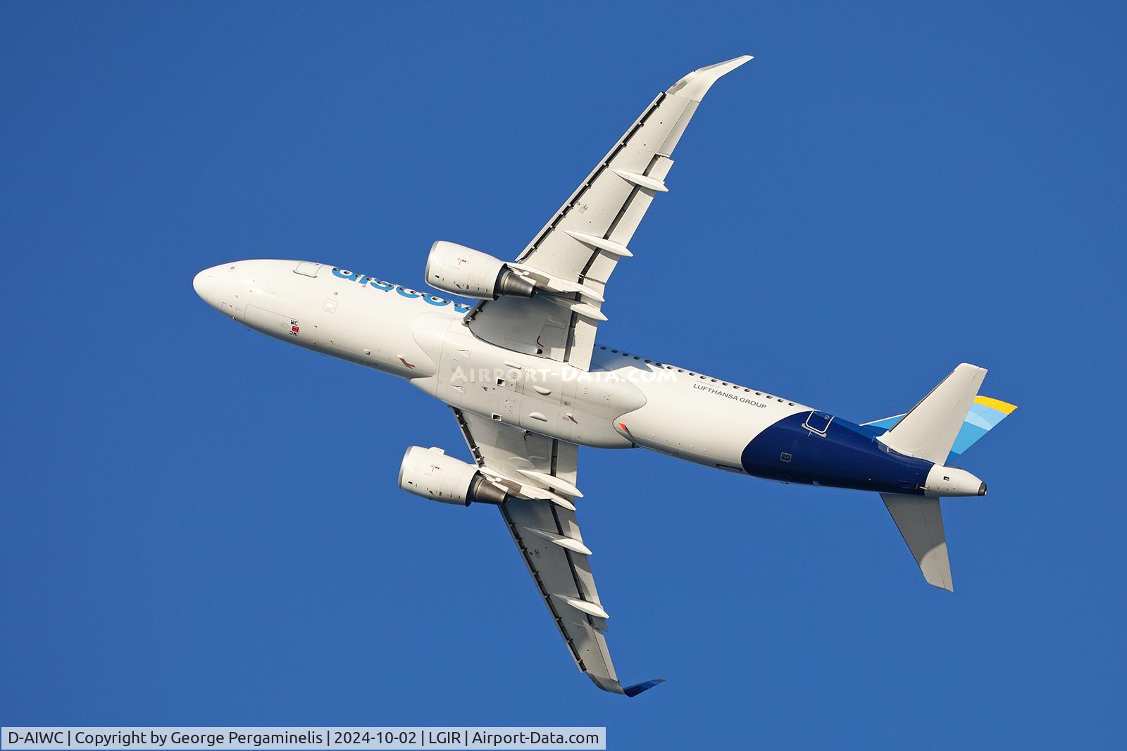 D-AIWC, 2018 Airbus A320-214 C/N 8667, Departing from runway 27.