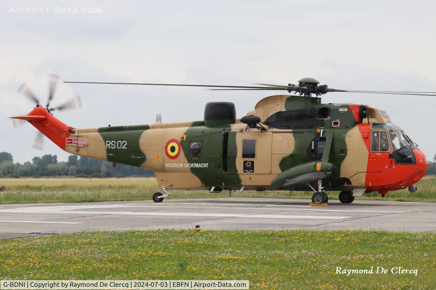 G-BDNI, 1976 Westland Sea King Mk.48 C/N WA832, G-BDNI at Koksijde open day 2024.