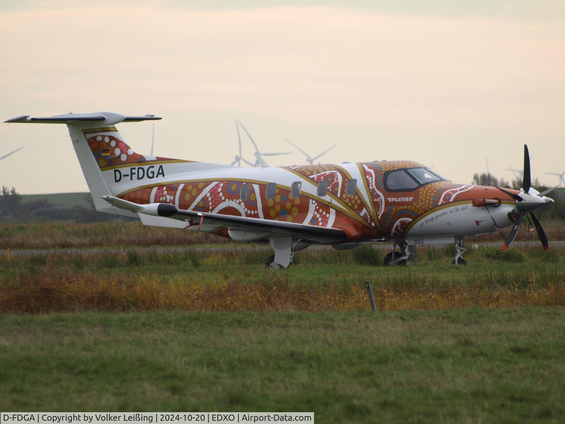 D-FDGA, 2020 Pilatus PC-12/47E C/N 2053, parking