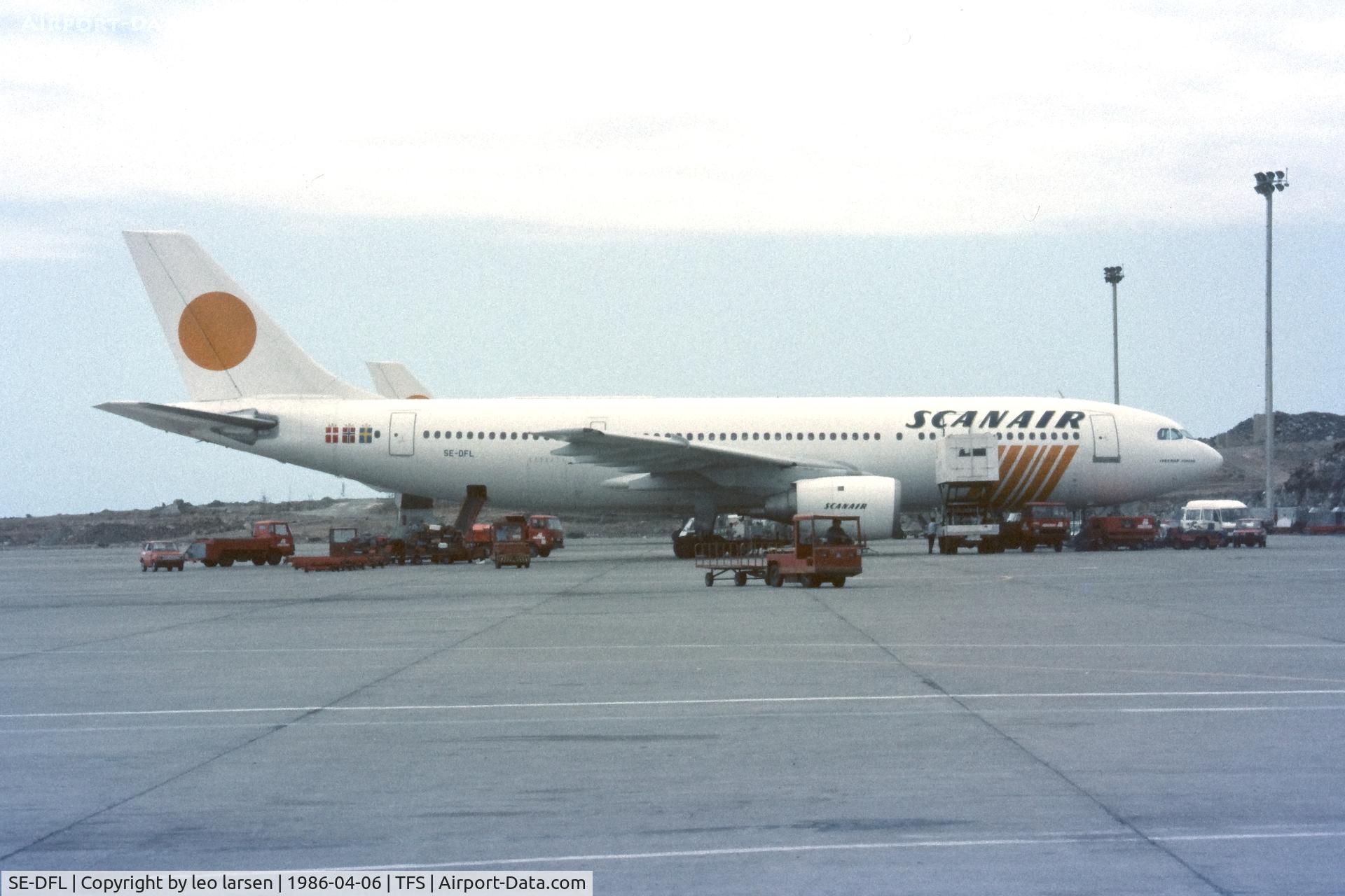 SE-DFL, 1980 Airbus A300B4-120 C/N 128, Tenerife 6.4.1986