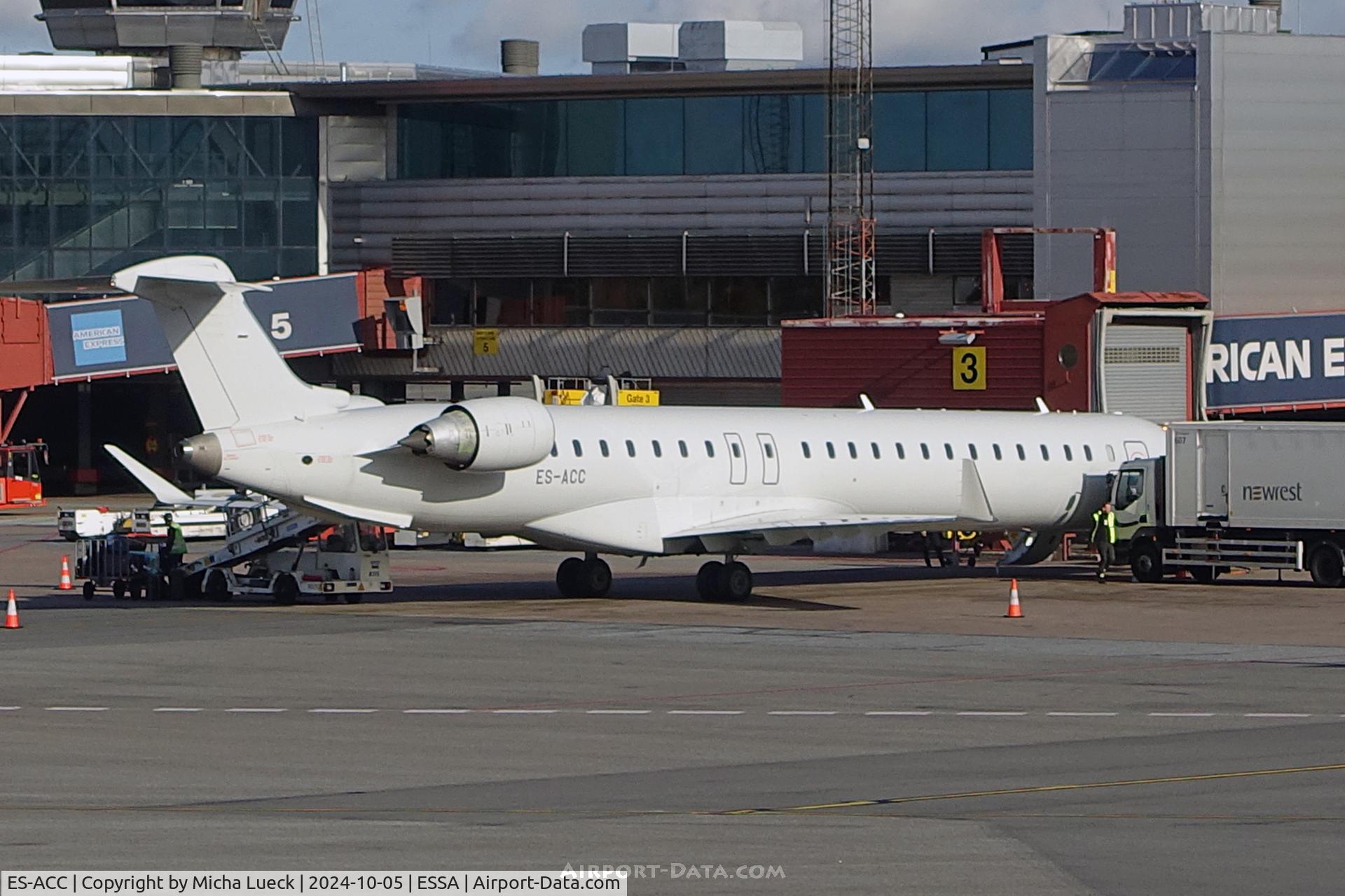 ES-ACC, 2011 Bombardier CRJ-900LR (CL-600-2D24) C/N 15262, At Arlanda (Xfly operating for SAS)