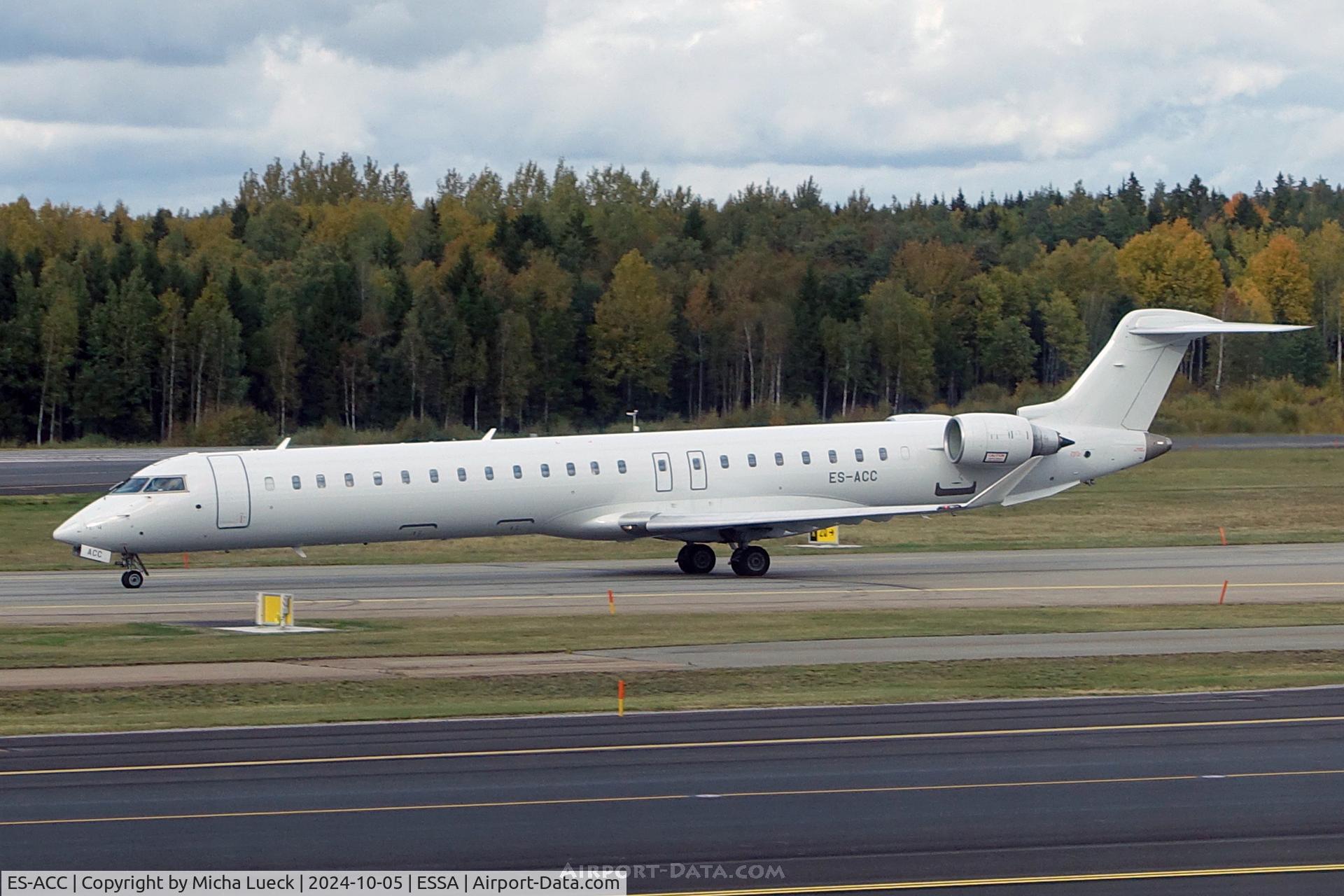 ES-ACC, 2011 Bombardier CRJ-900LR (CL-600-2D24) C/N 15262, At Arlanda (Xfly operating for SAS)