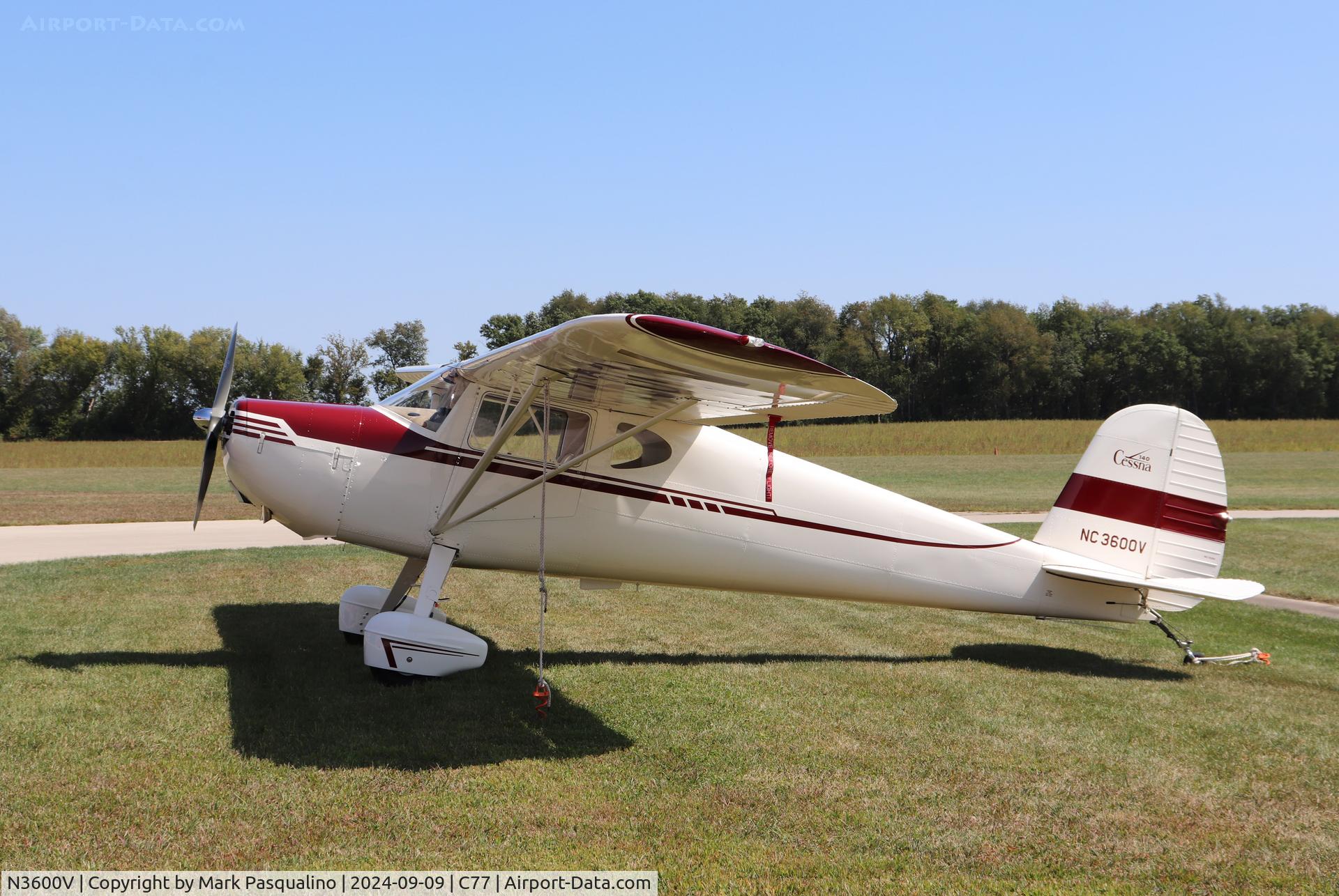 N3600V, 1948 Cessna 140 C/N 14868, Cessna 140