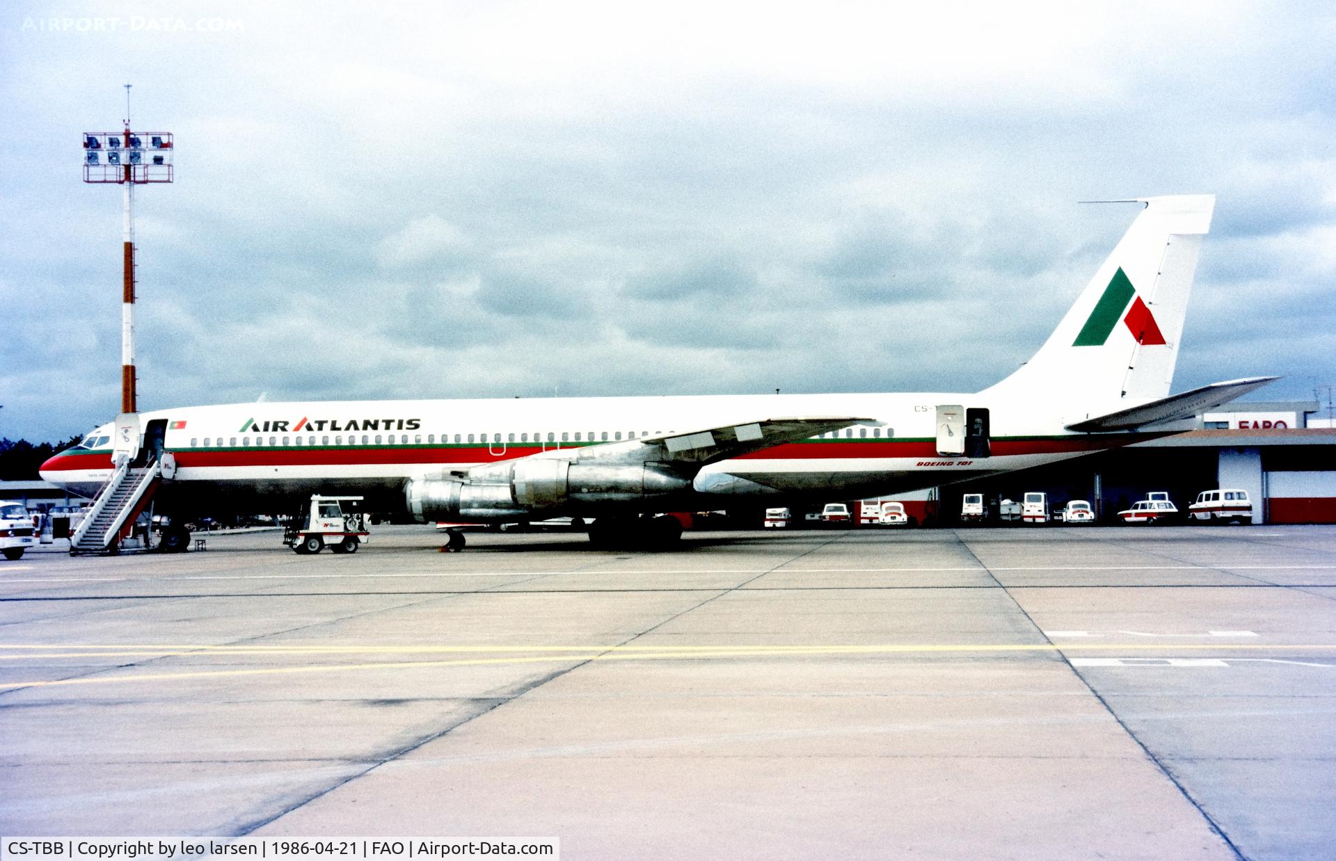 CS-TBB, 1966 Boeing 707-382B (TC-18F) C/N 18962, Faro 21.4.1986